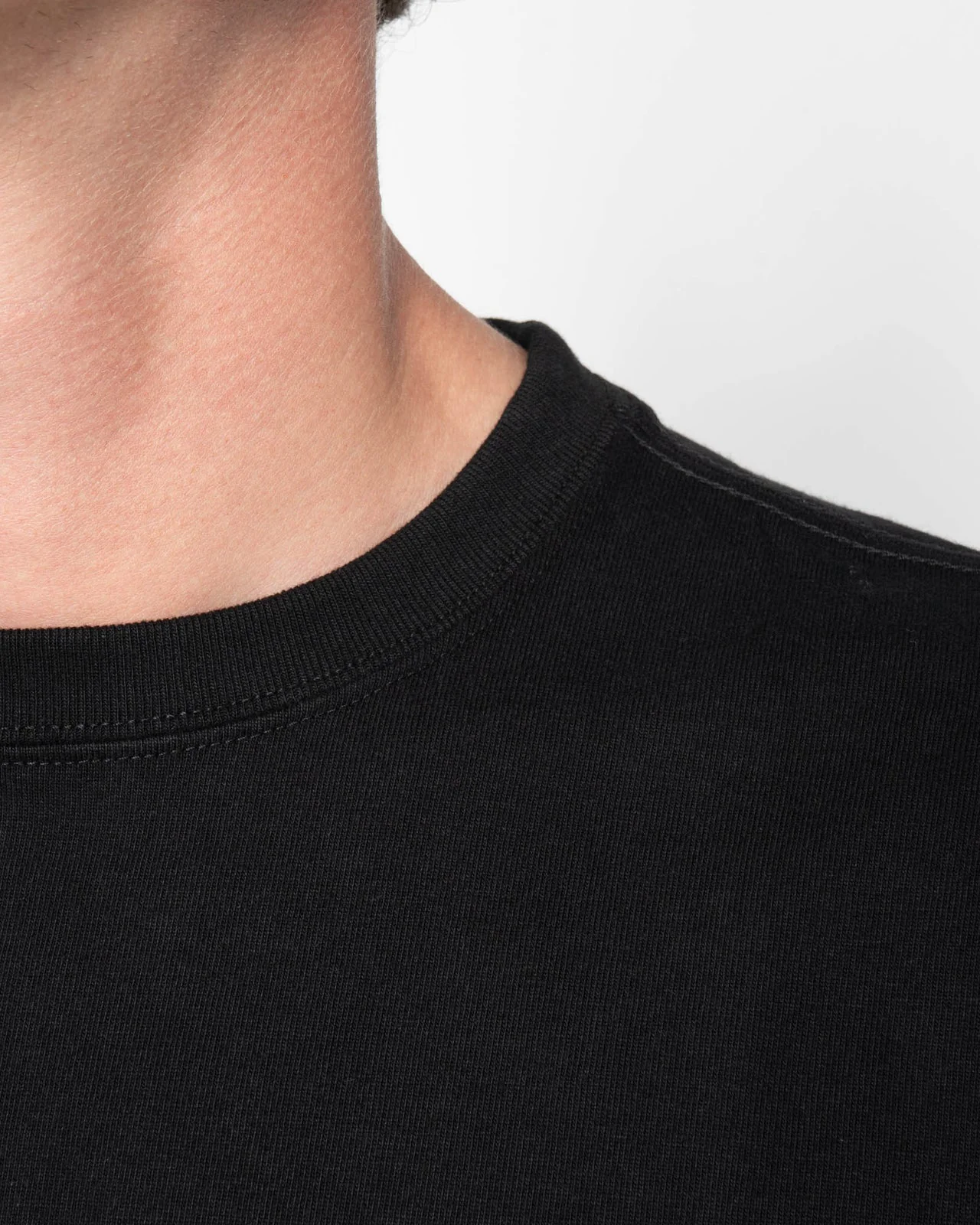 Naked & Famous Denim Strong Tee - 11oz Heavyweight Jersey / Black - Image 5