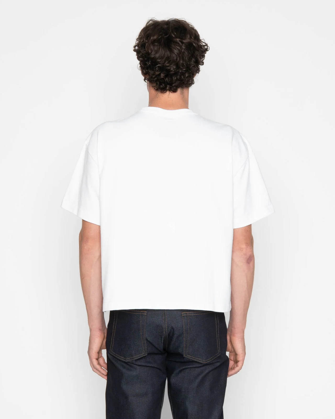 Naked & Famous Denim Strong Tee - 11oz Heavyweight Jersey / White - Image 4