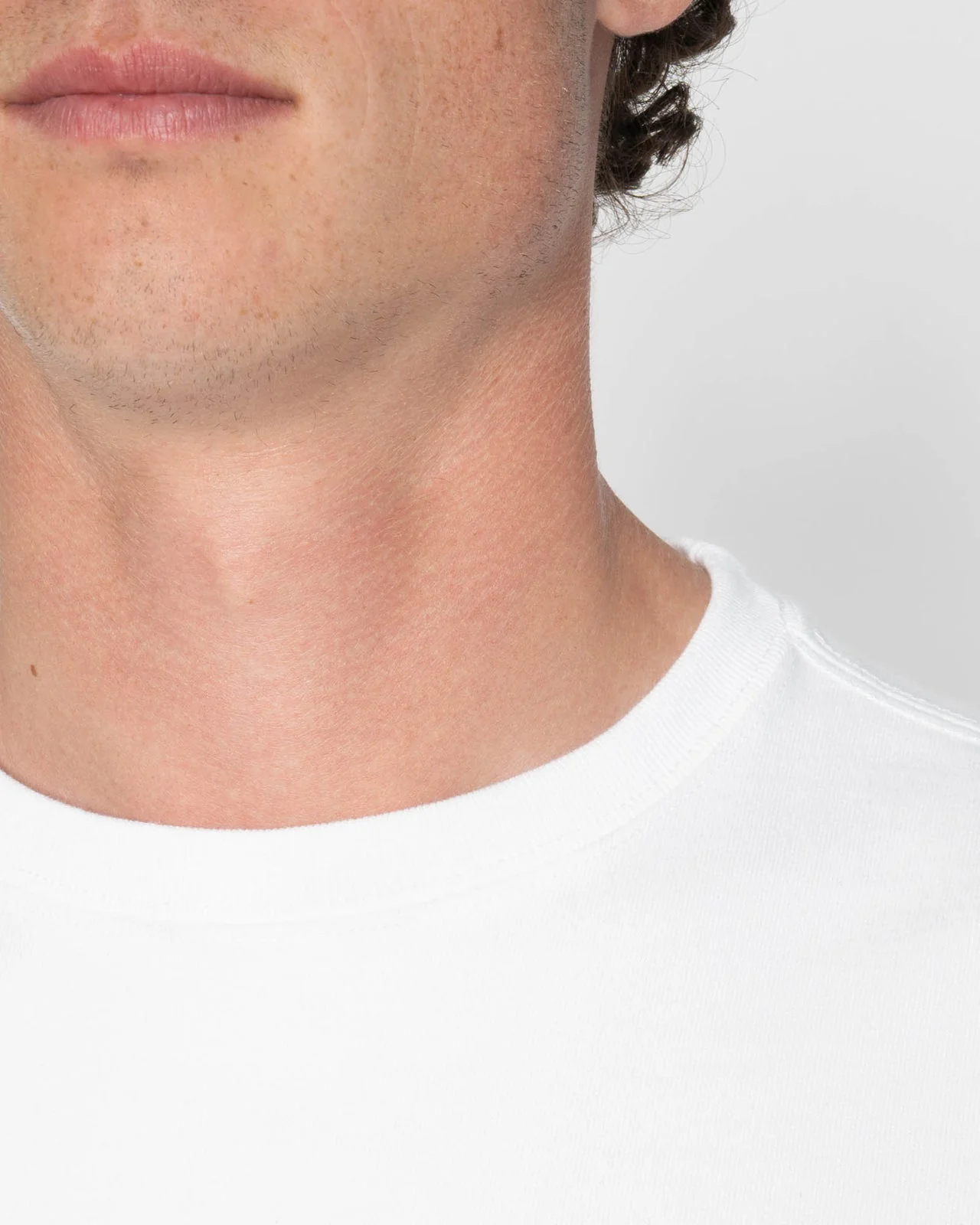 Naked & Famous Denim Strong Tee - 11oz Heavyweight Jersey / White - Image 5