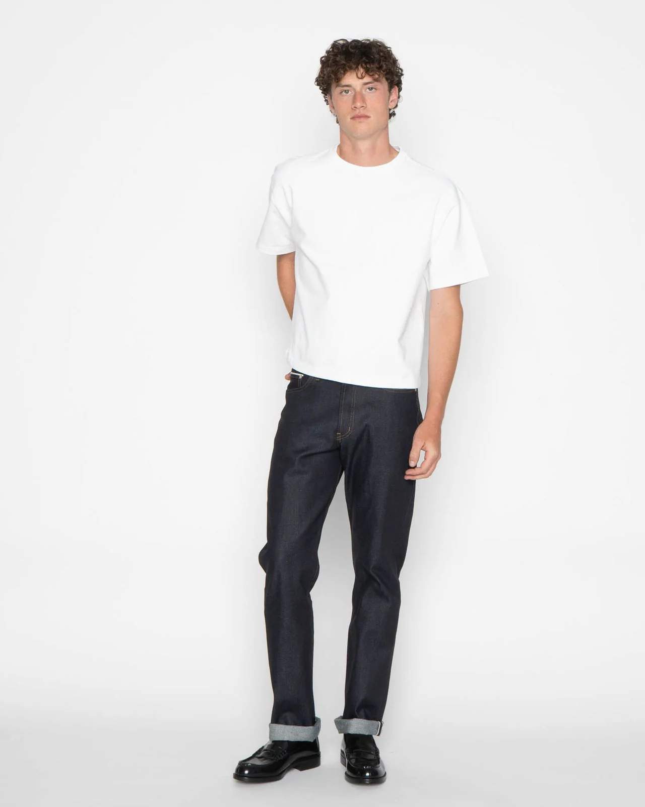 Naked & Famous Denim Strong Tee - 11oz Heavyweight Jersey / White - Image 6
