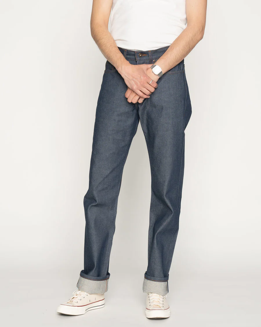 Naked & Famous Denim True Guy Regular Straight Mens Jeans - Natural Indigo Selvedge - Image 2