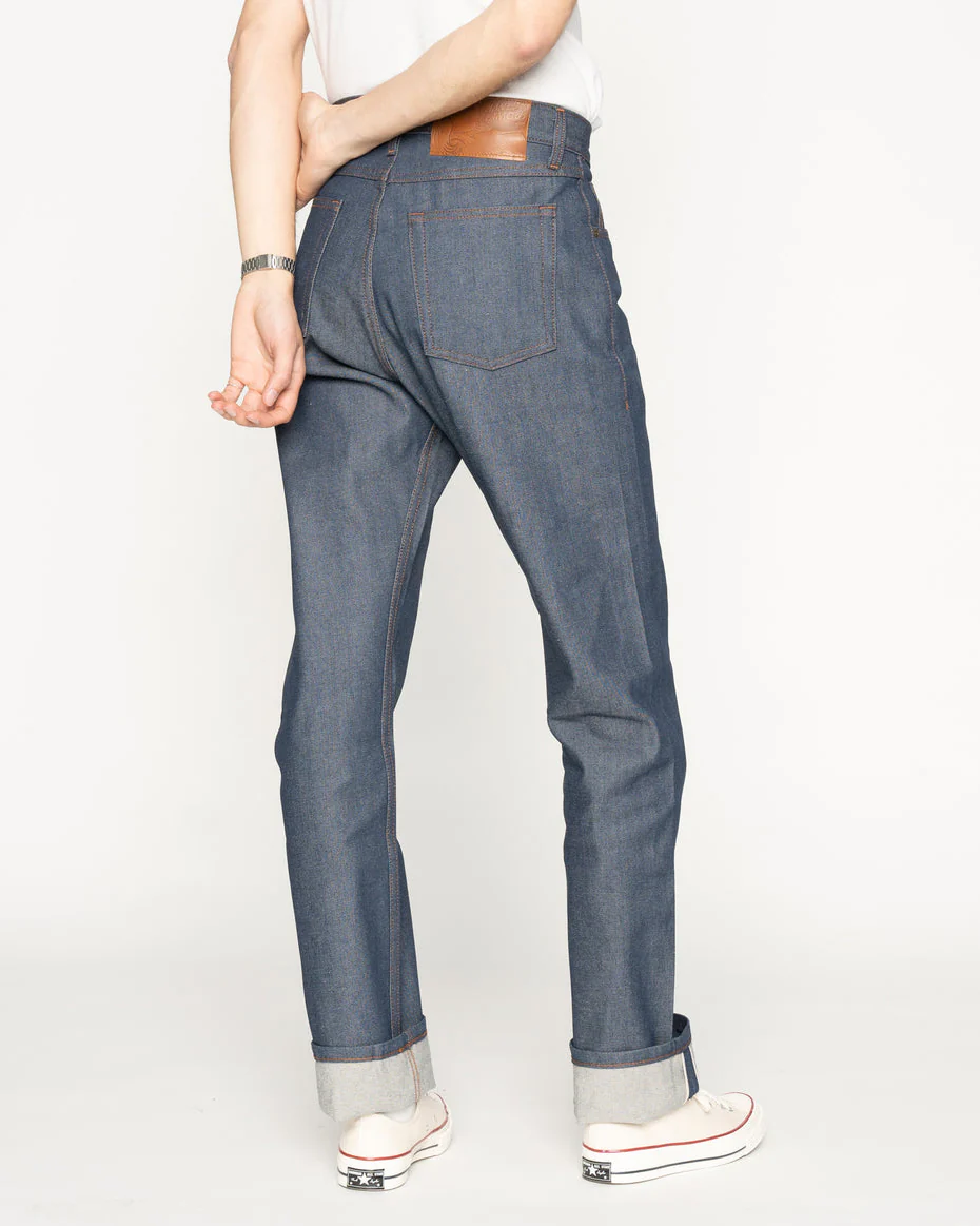 Naked & Famous Denim True Guy Regular Straight Mens Jeans - Natural Indigo Selvedge - Image 3
