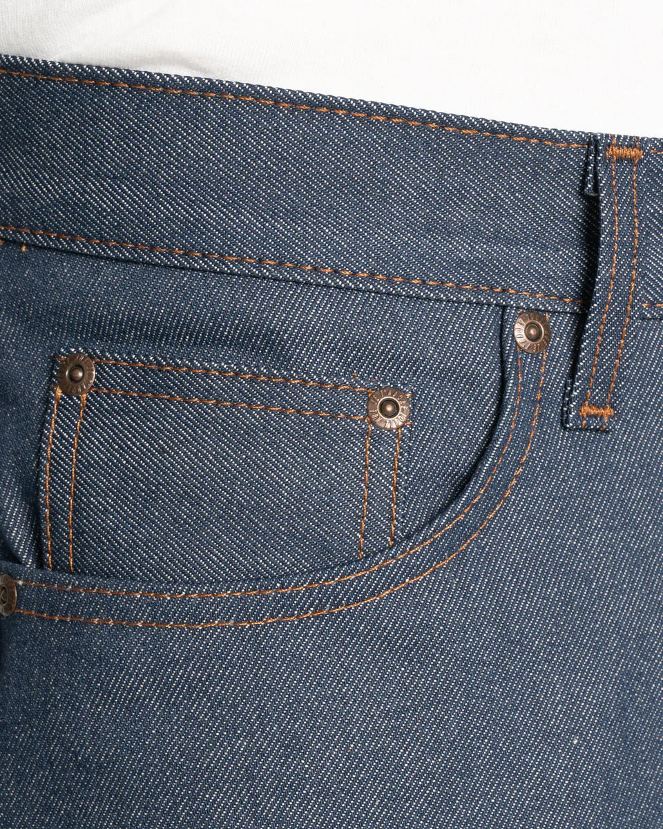 Naked & Famous Denim True Guy Regular Straight Mens Jeans - Natural Indigo Selvedge - Image 5