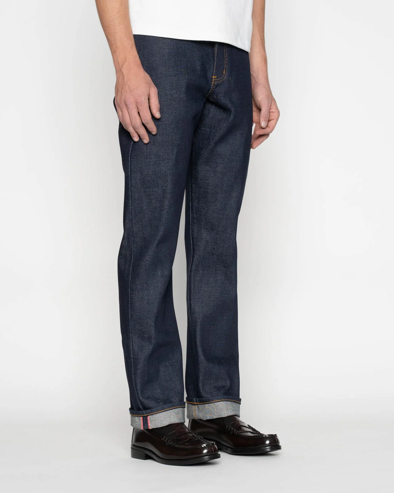 Naked & Famous Denim True Guy Regular Straight Mens Jeans - Elephant 14 / Dirty Elephant - Image 3