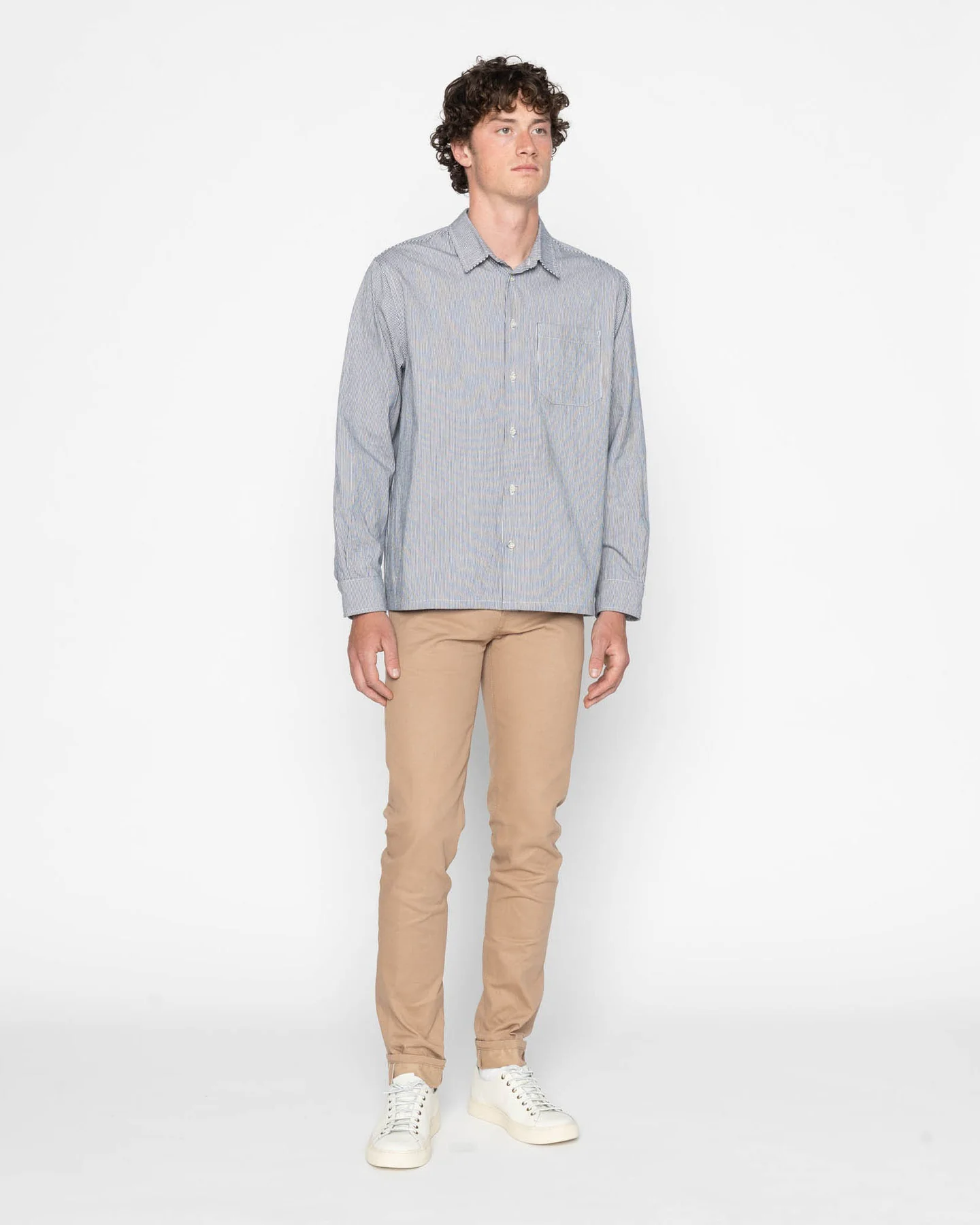 Naked & Famous Denim True Shirt - Organic Hickory - Image 5