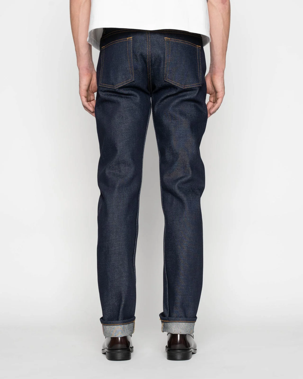 Naked & Famous Denim Weird Guy Regular Tapered Mens Jeans - Elephant 14 / Dirty Elephant - Image 4