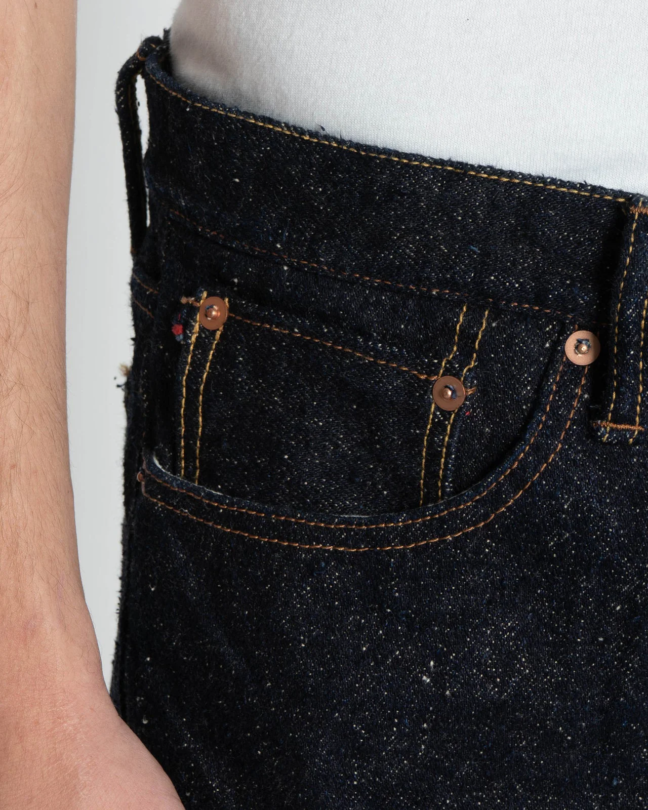 Naked & Famous Denim Weird Guy Regular Tapered Mens Jeans - MIJ16 Genseki Selvedge - Image 6