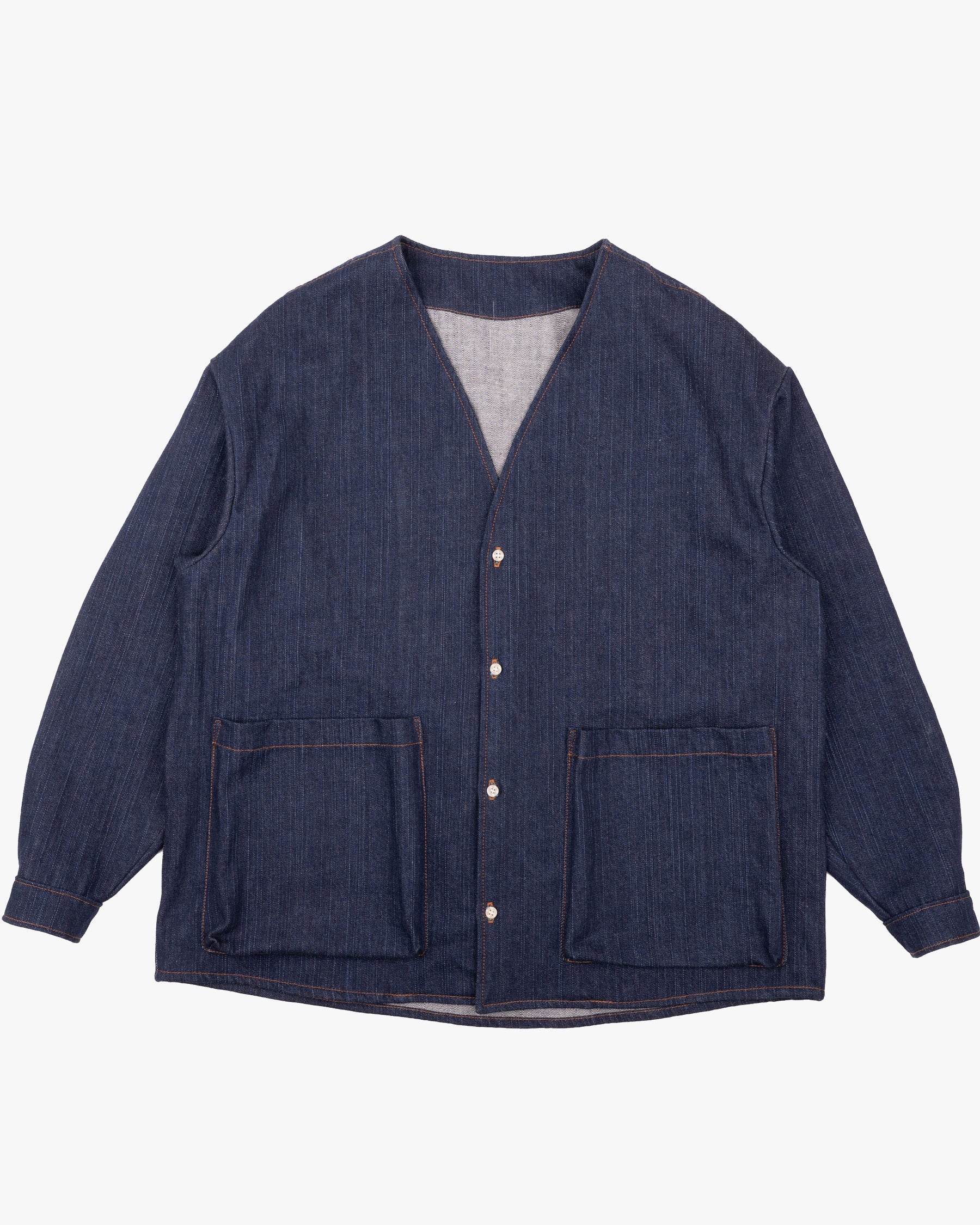 Naked & Famous Denim Wise Guy Jacket - Vertical Slub Denim