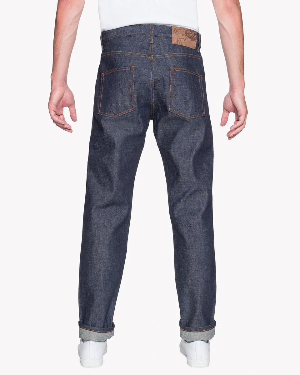 Naked & Famous Denim Easy Guy Relaxed Tapered Mens Jeans - Dirty Fade Selvedge - Image 4