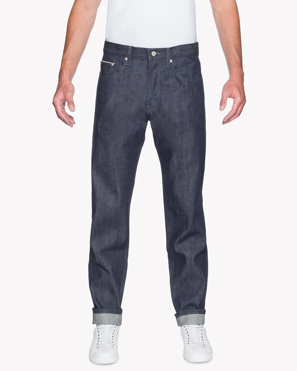 Naked & Famous Denim Easy Guy Relaxed Tapered Mens Jeans - Indigo Selvedge - Image 3