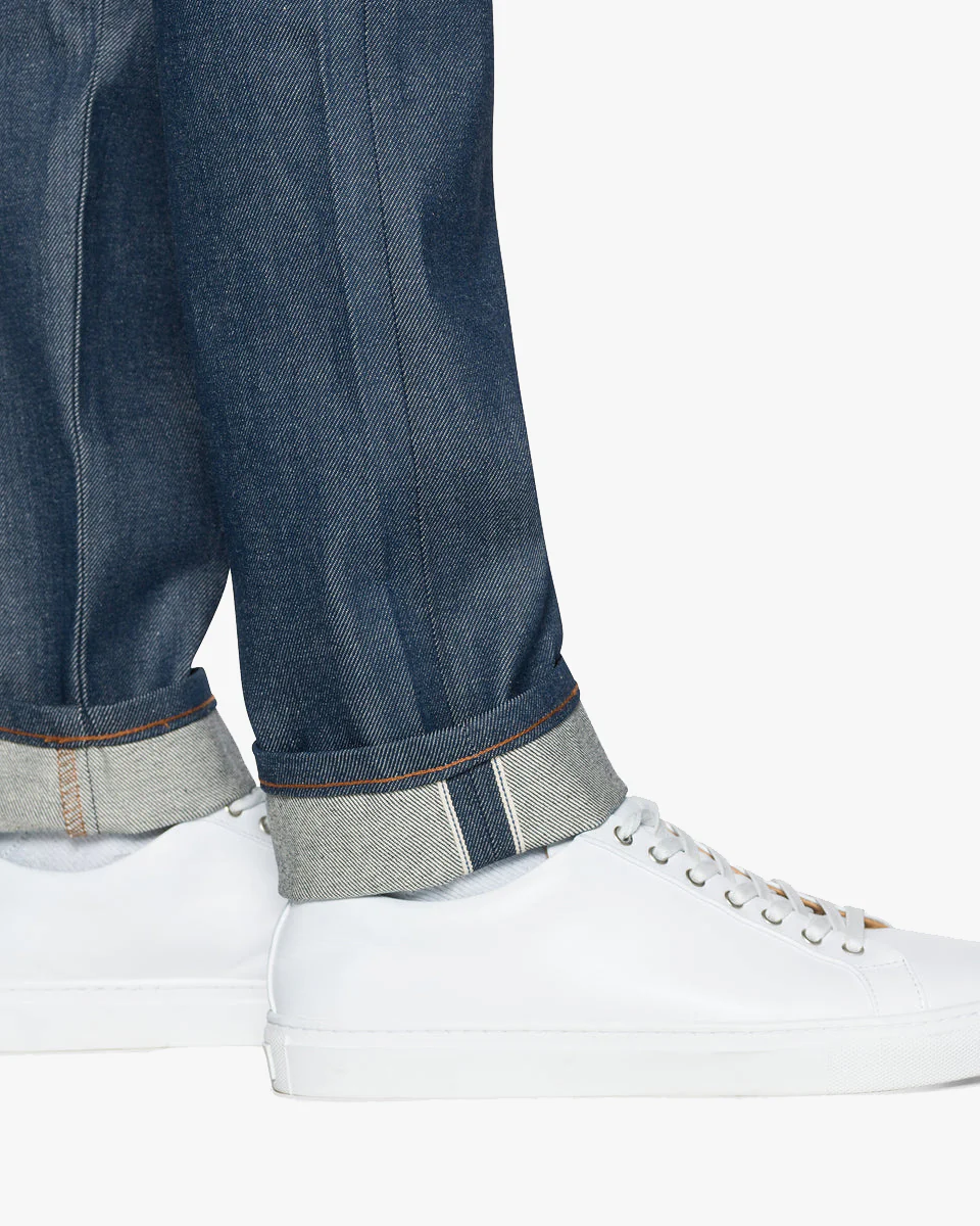 Naked & Famous Denim Super Guy Skinny Mens Jeans - Natural Indigo Selvedge - Image 2