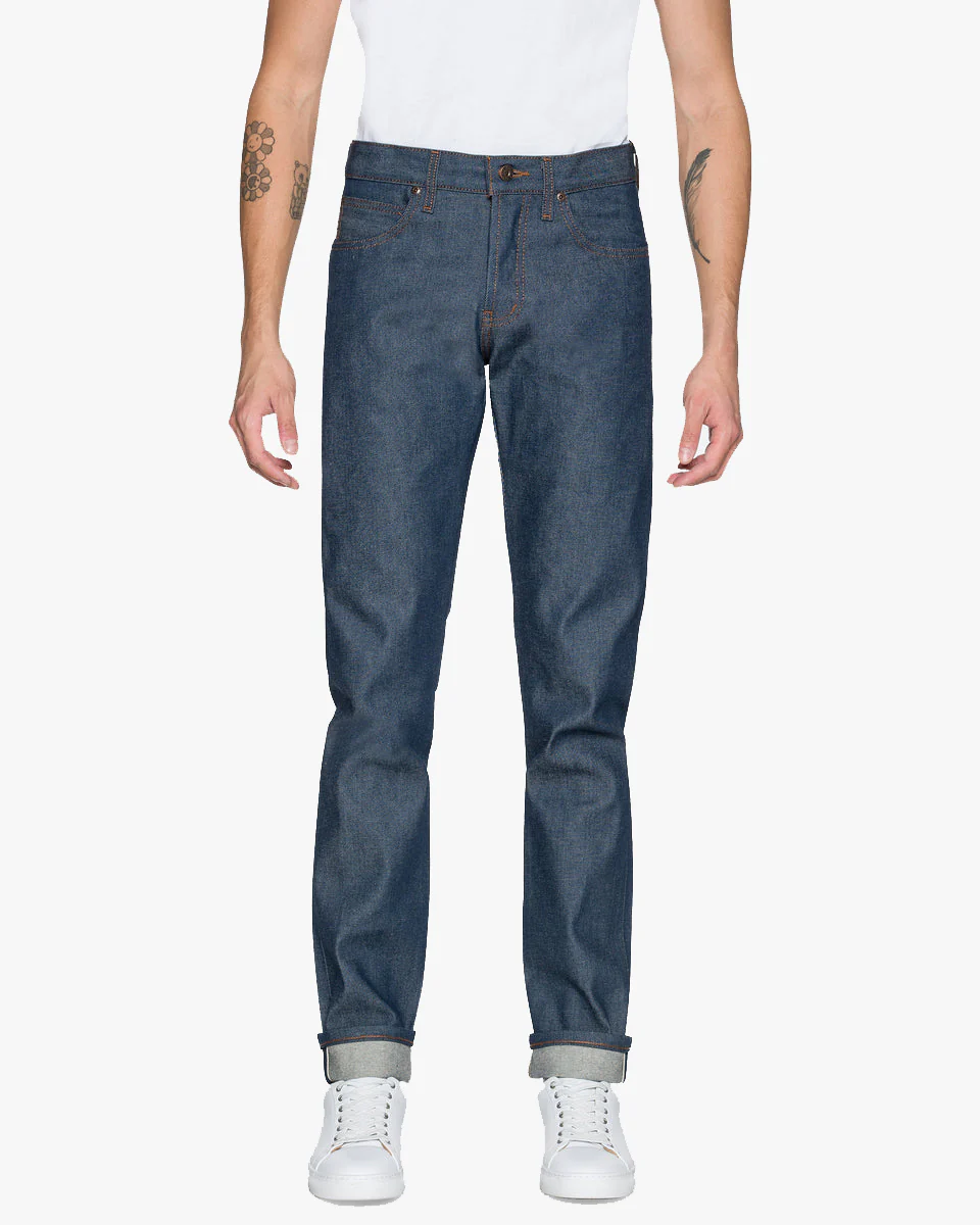 Naked & Famous Denim Super Guy Skinny Mens Jeans - Natural Indigo Selvedge - Image 3
