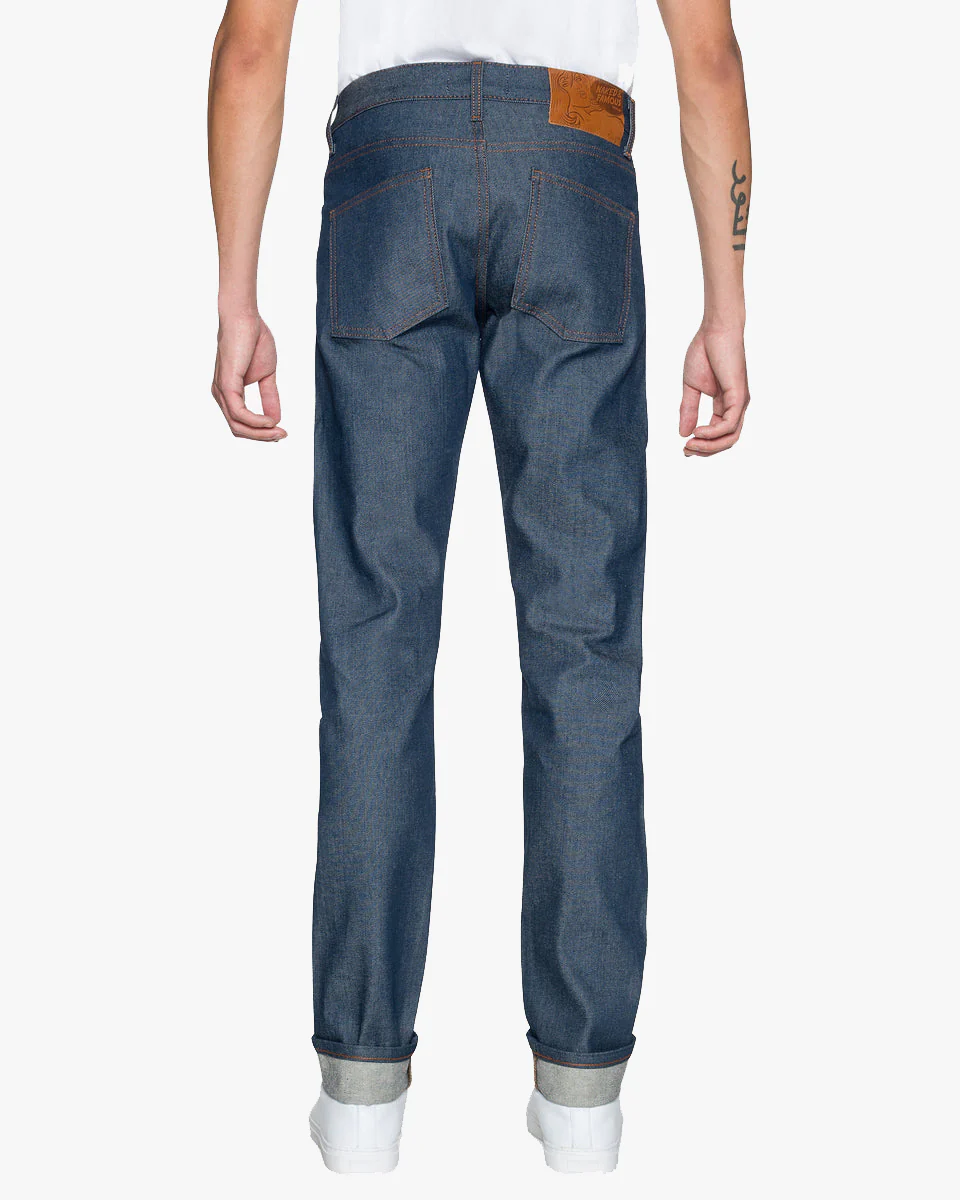 Naked & Famous Denim Super Guy Skinny Mens Jeans - Natural Indigo Selvedge - Image 4