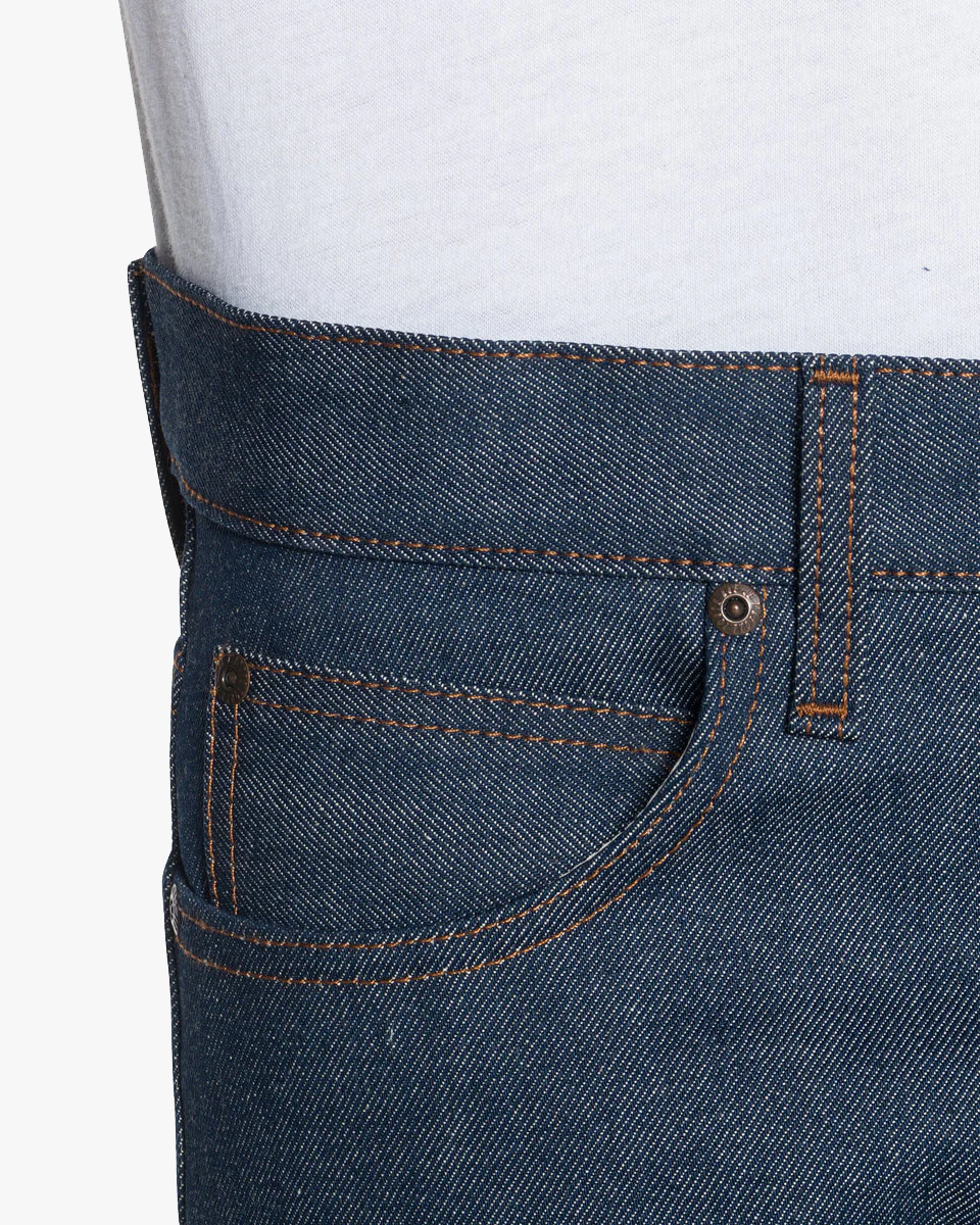 Naked & Famous Denim Super Guy Skinny Mens Jeans - Natural Indigo Selvedge - Image 5