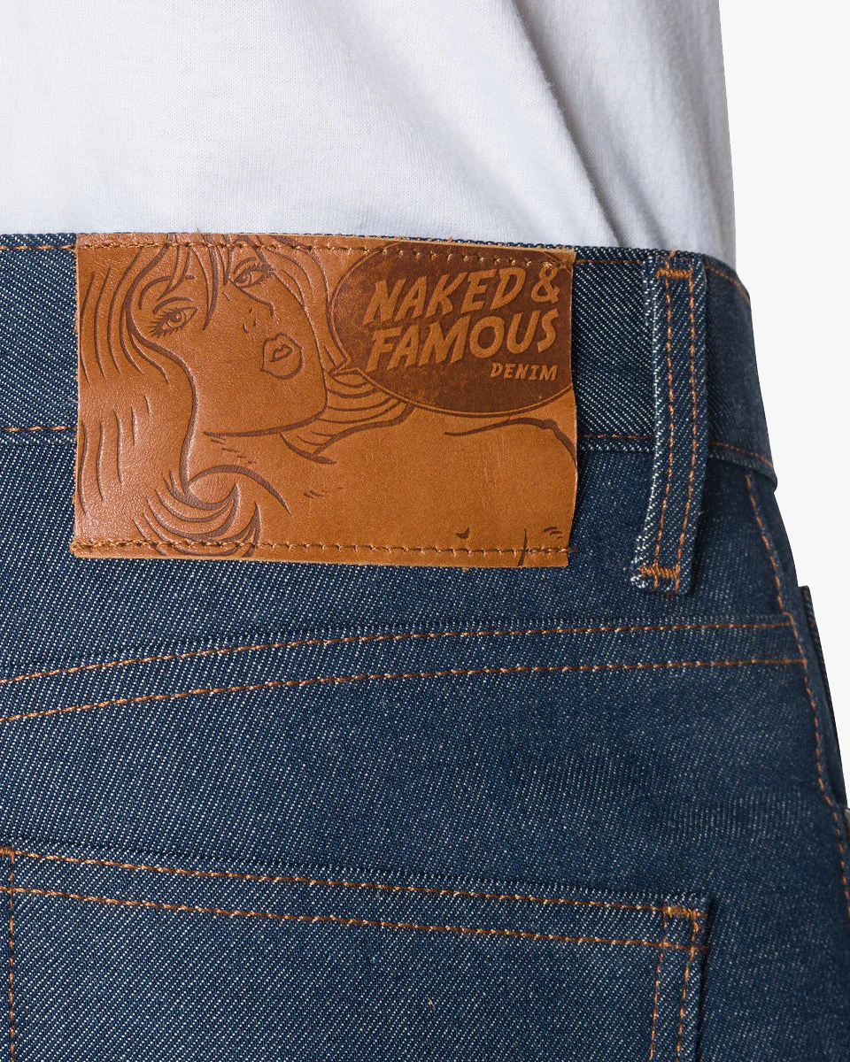 Naked & Famous Denim Super Guy Skinny Mens Jeans - Natural Indigo Selvedge - Image 6