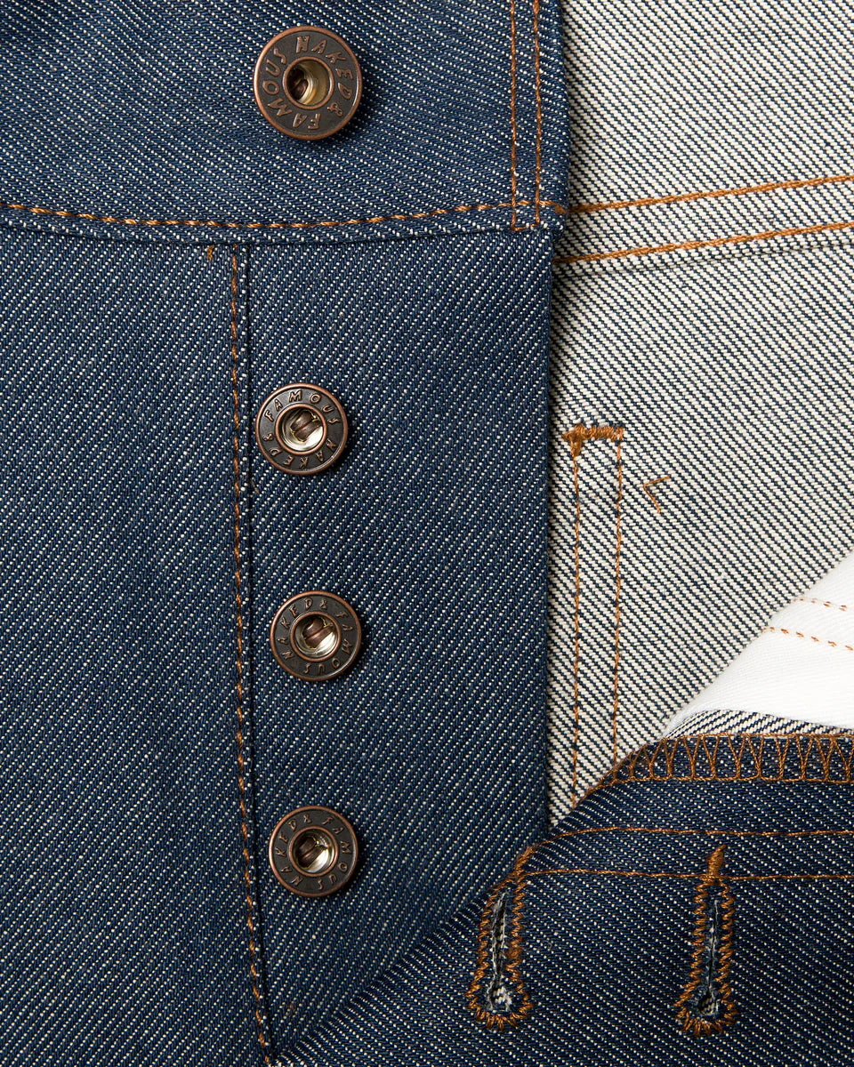 Naked & Famous Denim Super Guy Skinny Mens Jeans - Natural Indigo Selvedge - Image 7
