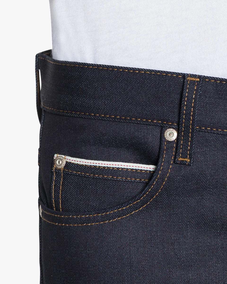Naked & Famous Denim Super Guy Skinny Mens Jeans - Nightshade Stretch Selvedge - Image 5