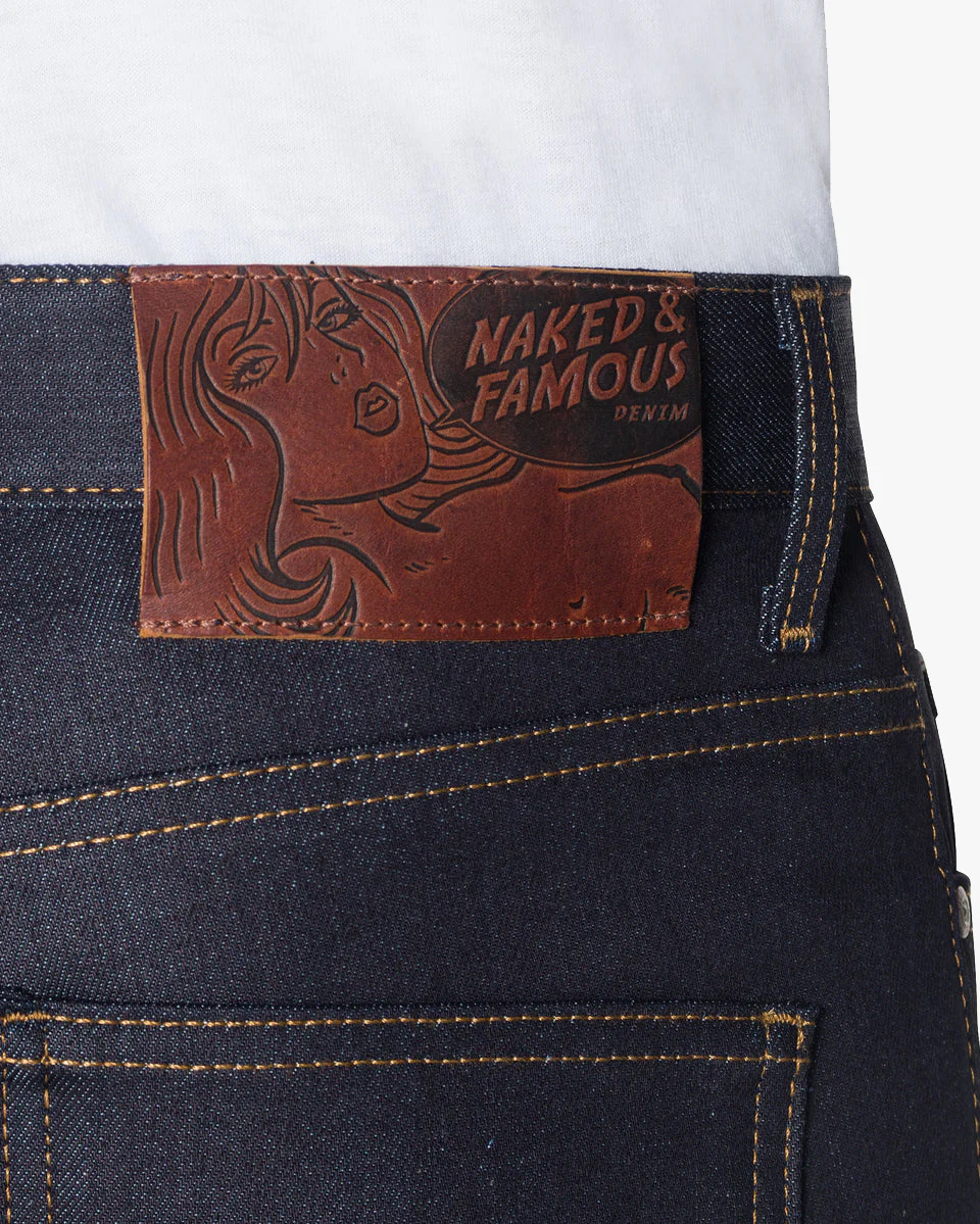 Naked & Famous Denim Super Guy Skinny Mens Jeans - Nightshade Stretch Selvedge - Image 6
