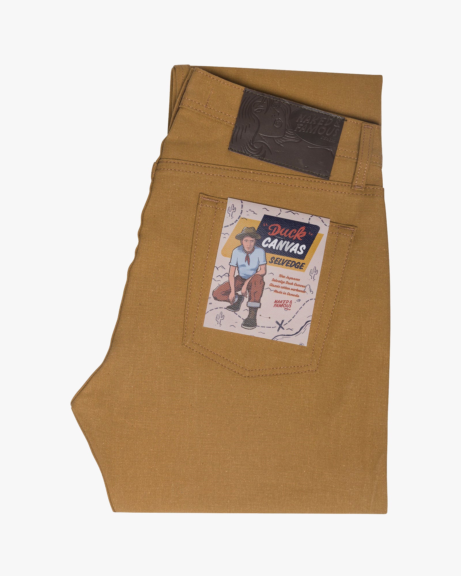 Naked & Famous Denim Weird Guy Regular Tapered Mens Jeans - Duck Canvas Selvedge