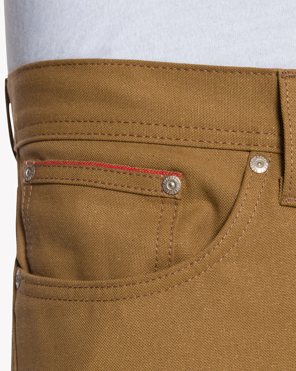 Naked & Famous Denim Weird Guy Regular Tapered Mens Jeans - Duck Canvas Selvedge - Image 5