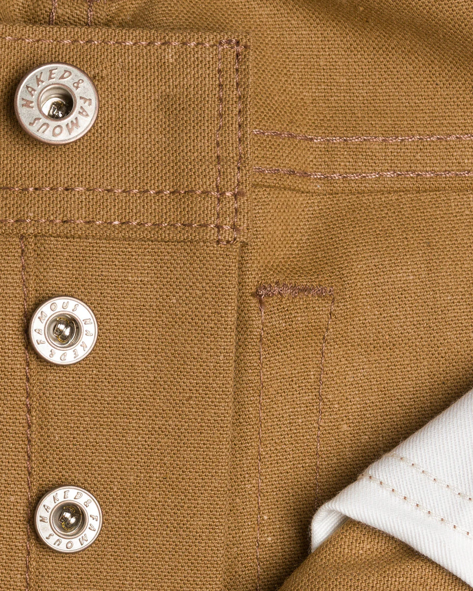 Naked & Famous Denim Weird Guy Regular Tapered Mens Jeans - Duck Canvas Selvedge - Image 7