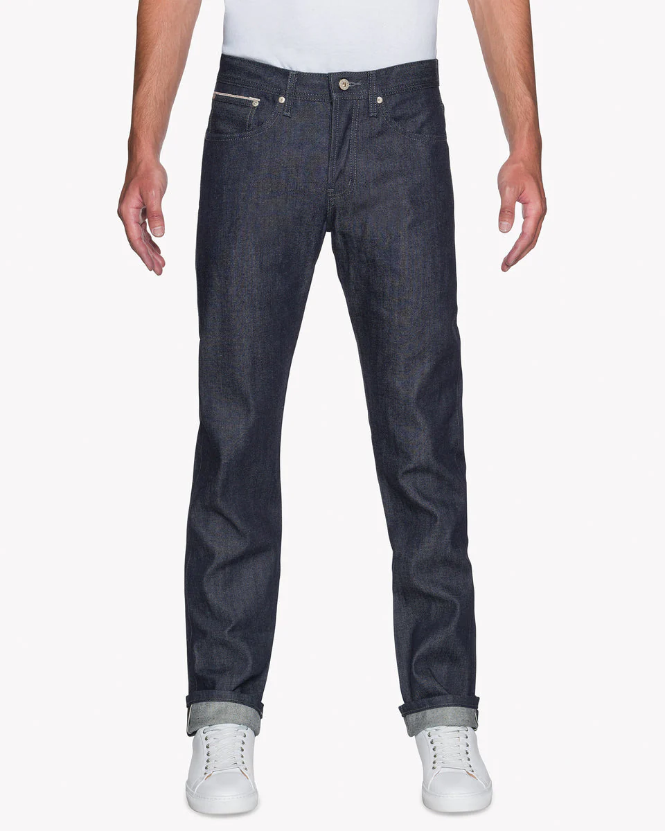 Naked & Famous Denim Weird Guy Regular Tapered Mens Jeans - Indigo Selvedge - Image 3