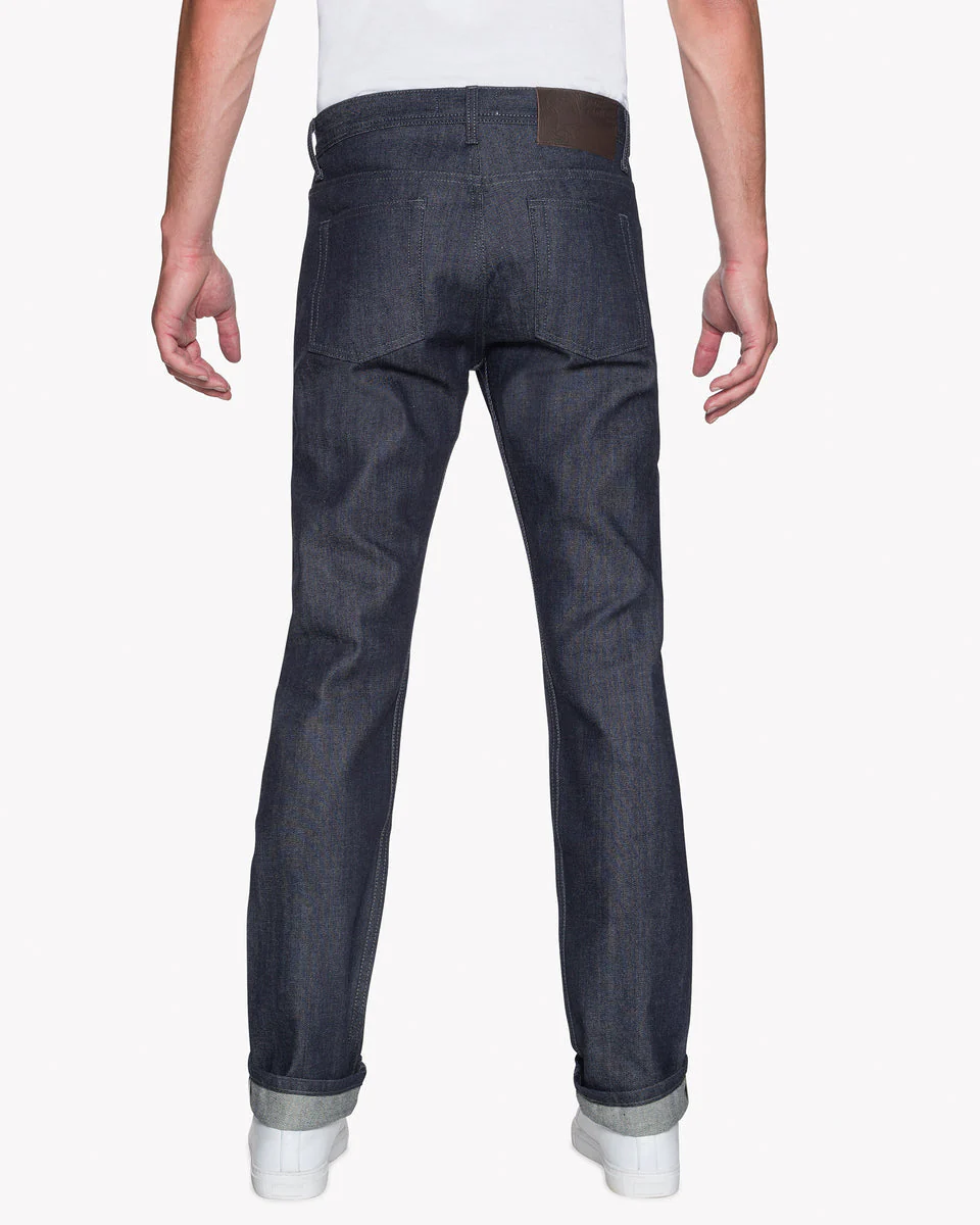Naked & Famous Denim Weird Guy Regular Tapered Mens Jeans - Indigo Selvedge - Image 4