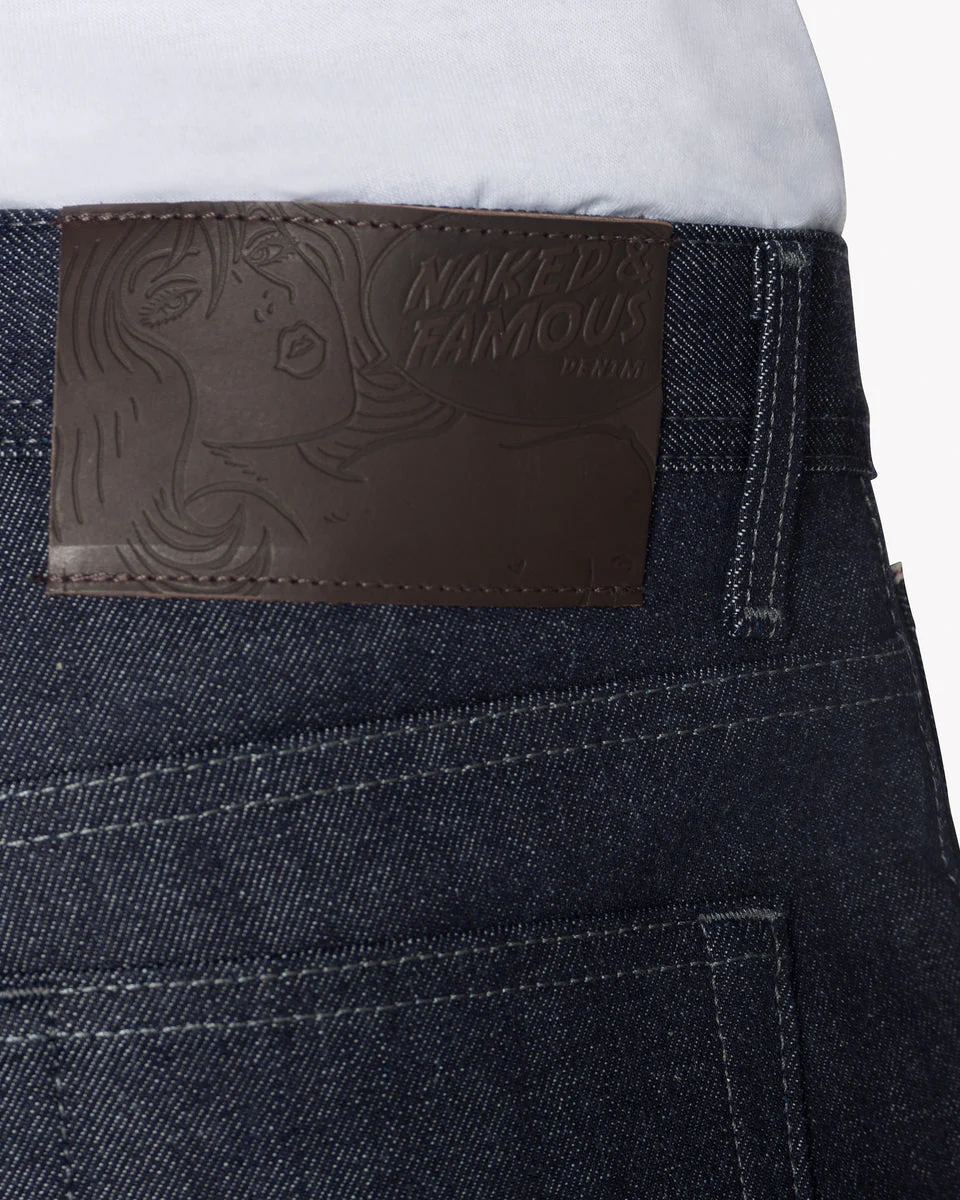 Naked & Famous Denim Weird Guy Regular Tapered Mens Jeans - Indigo Selvedge - Image 6