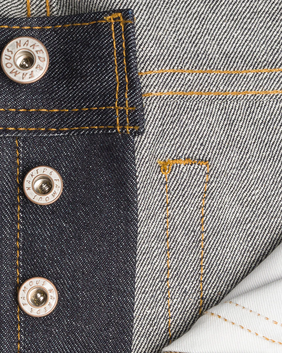 Naked & Famous Denim Weird Guy Regular Tapered Mens Jeans - Left Hand Twill Selvedge - Image 7
