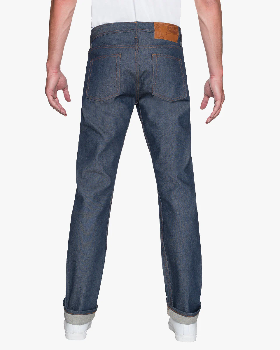 Naked & Famous Denim Weird Guy Regular Tapered Mens Jeans - Natural Indigo Selvedge - Image 4