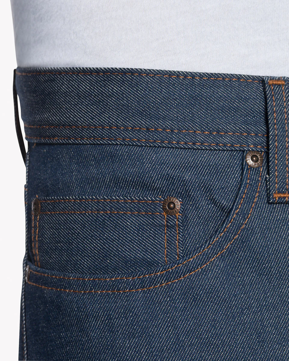 Naked & Famous Denim Weird Guy Regular Tapered Mens Jeans - Natural Indigo Selvedge - Image 5