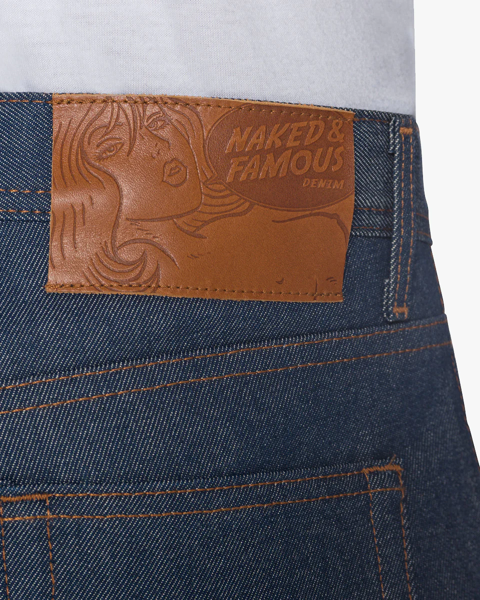 Naked & Famous Denim Weird Guy Regular Tapered Mens Jeans - Natural Indigo Selvedge - Image 6