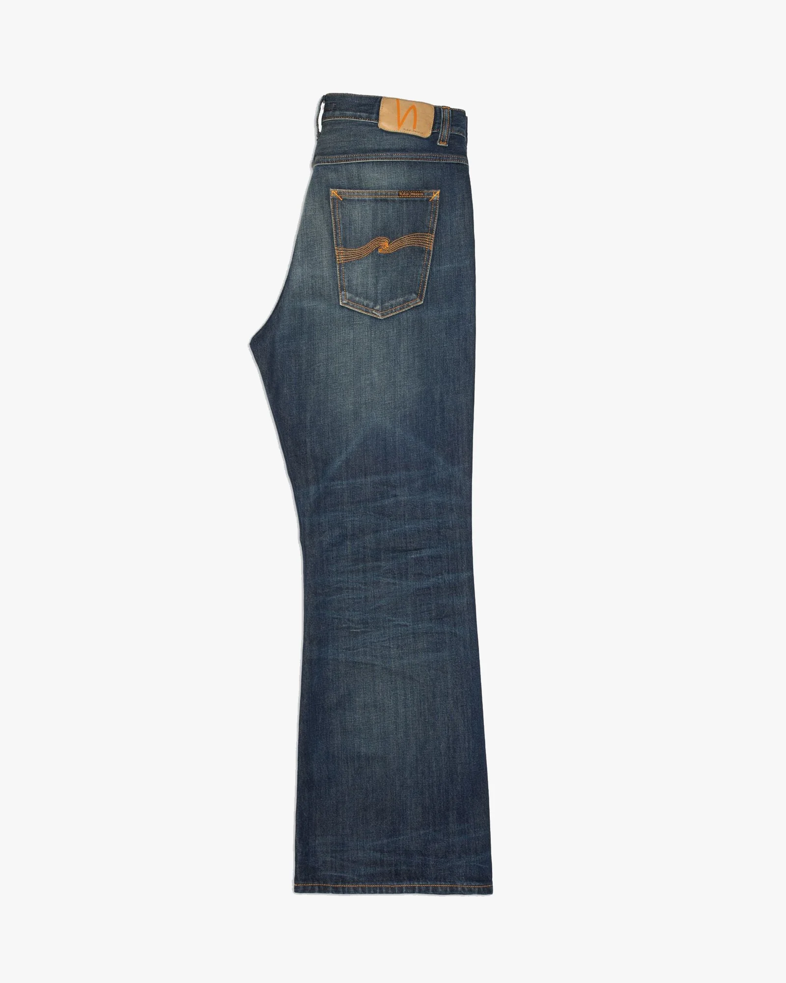 Nudie Flare Glenn Flared Mens Jeans - Old News - Image 7