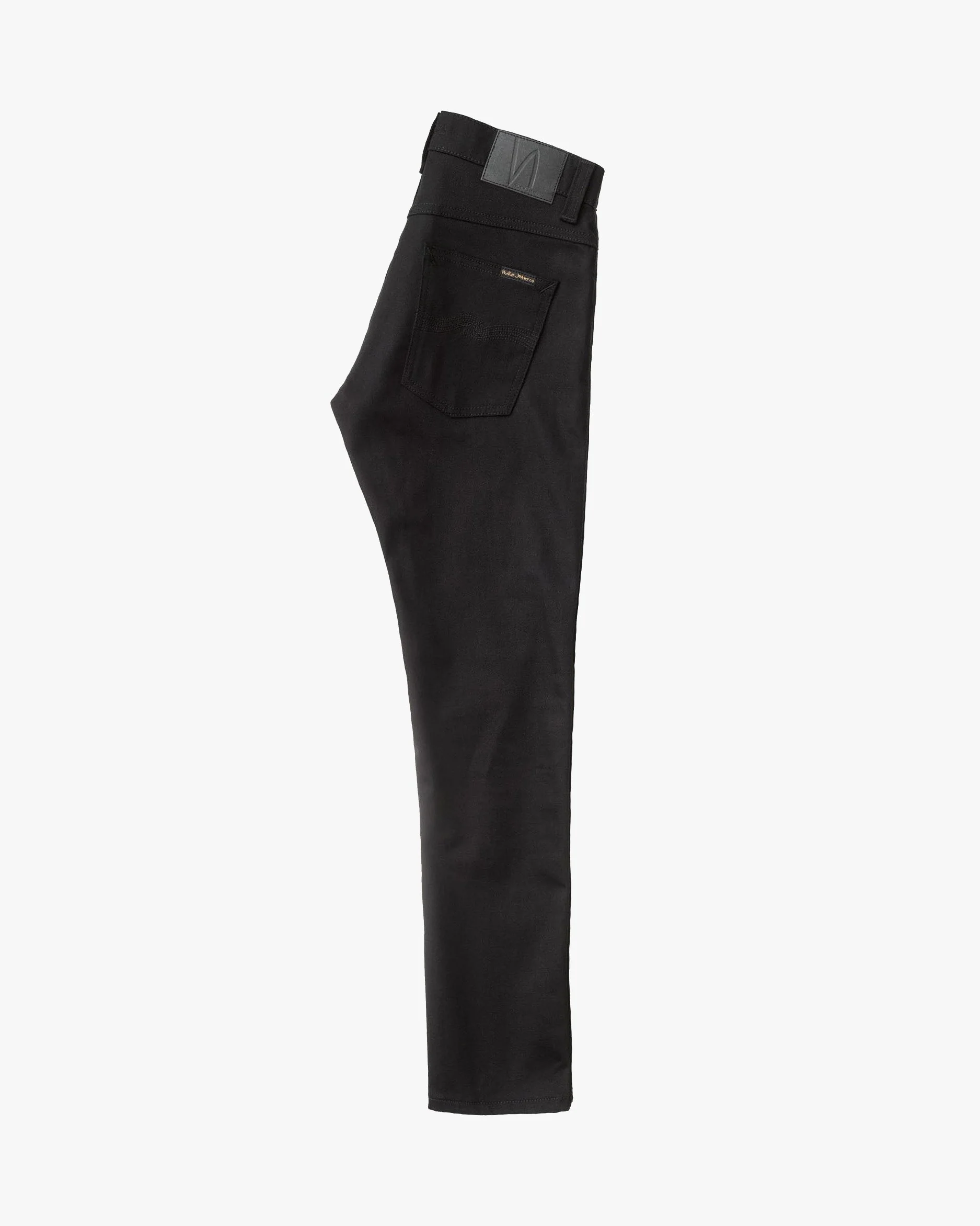 Nudie Grim Tim Slim Straight Mens Jeans - Dry Everblack - Image 7