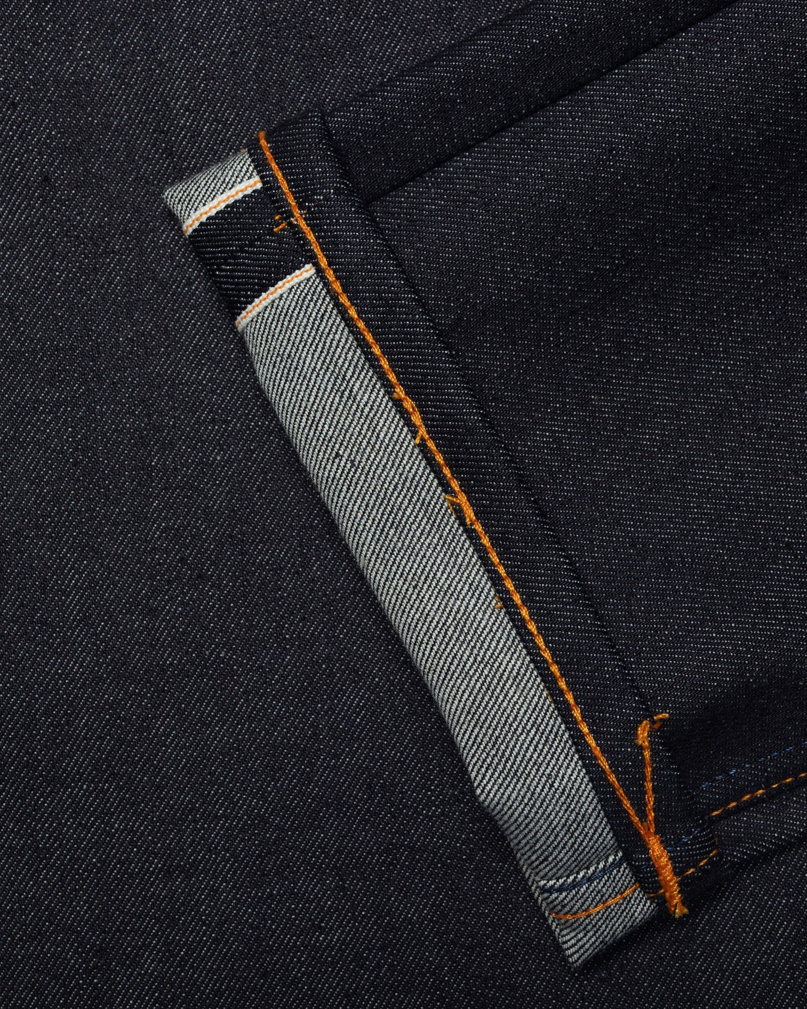 Nudie Grim Tim Slim Straight Mens Jeans - Dry Japan Selvage - Image 2