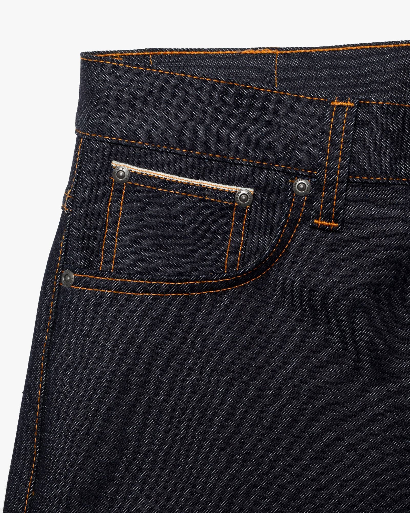 Nudie Grim Tim Slim Straight Mens Jeans - Dry Japan Selvage - Image 7