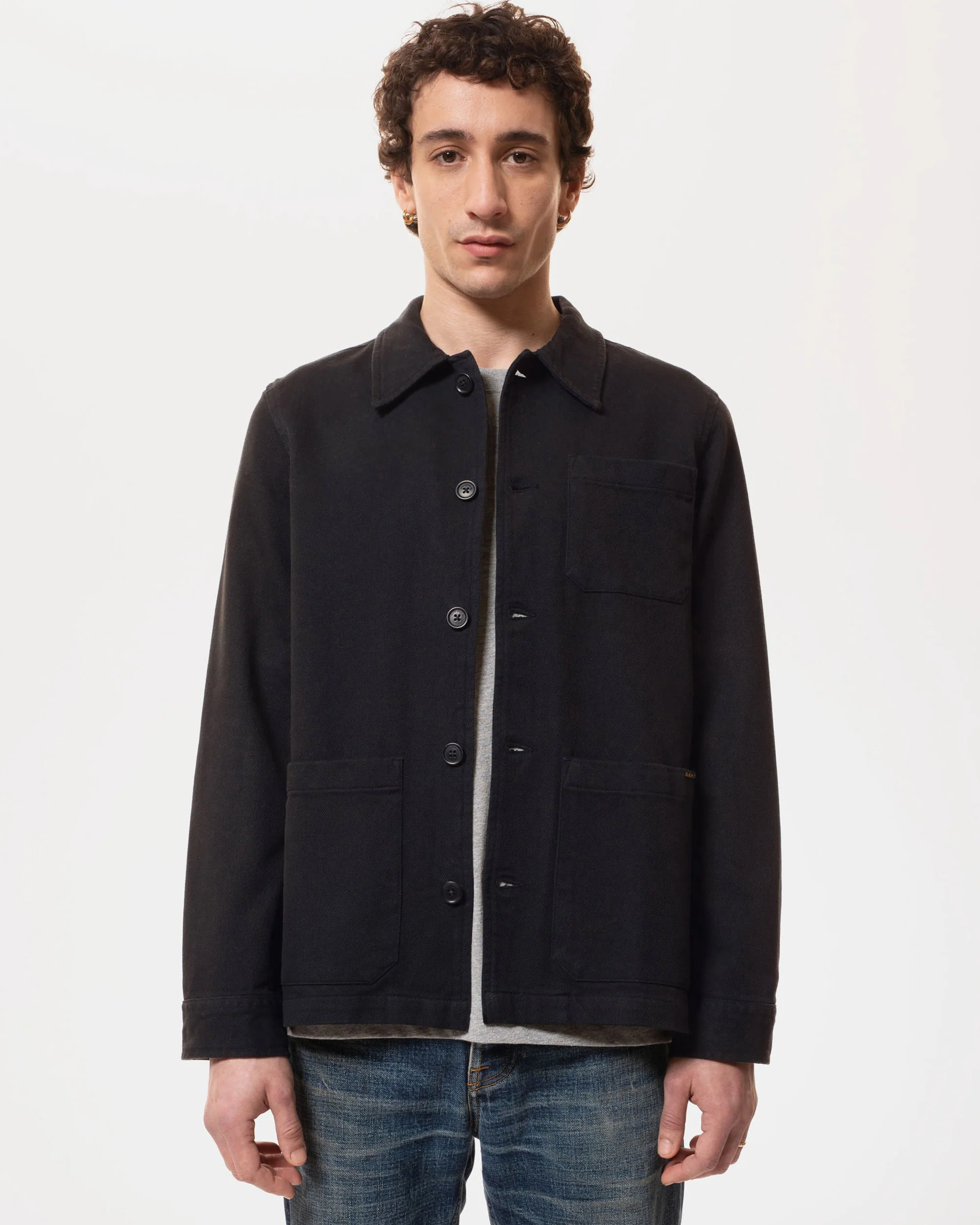 Nudie Jeans Barney Worker Jacket - Black - Image 2