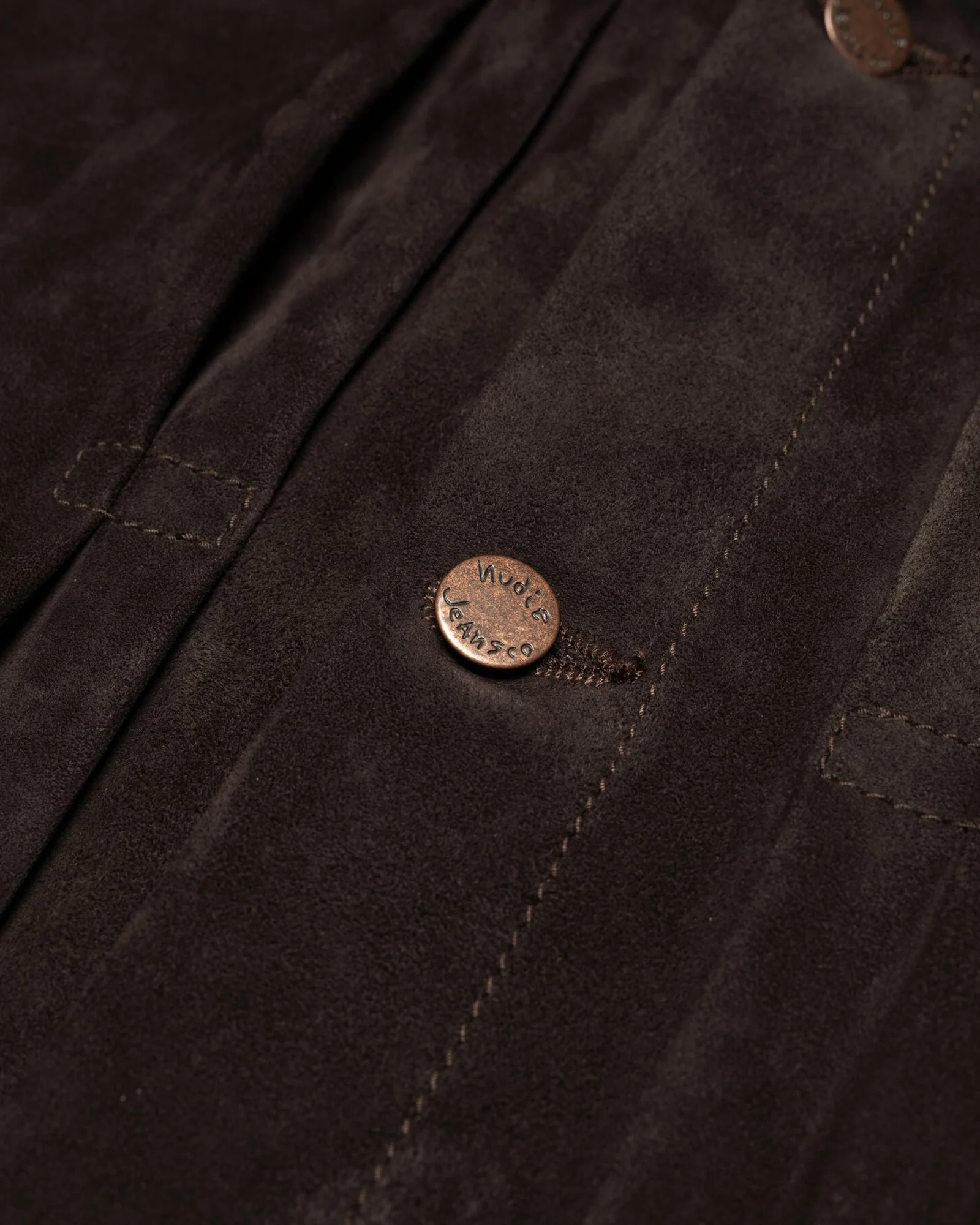 Nudie Jeans Dante II Suede Jacket - Dark Brown - Image 4