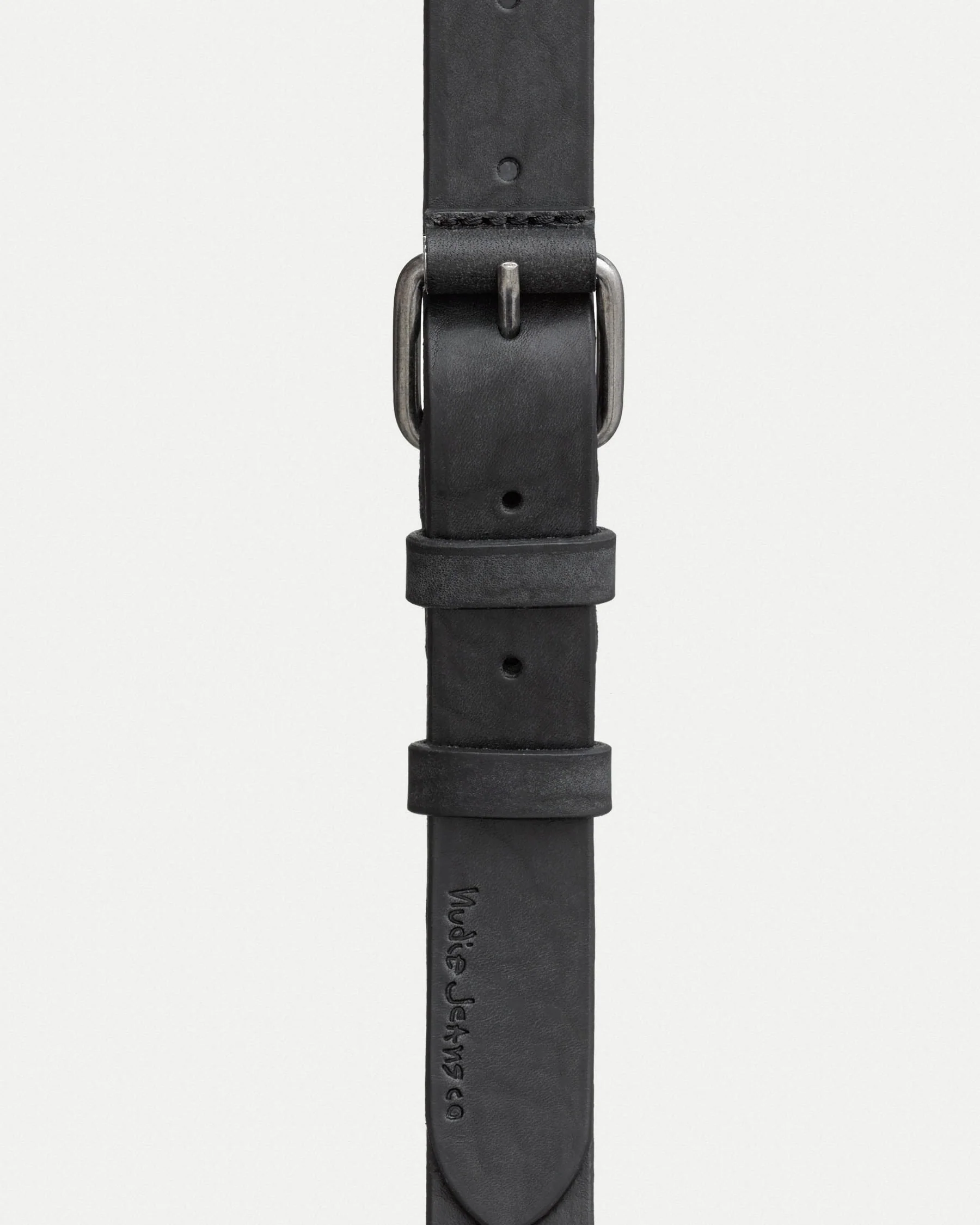 Nudie Jeans Dwayne Leather Belt - Black - Image 2