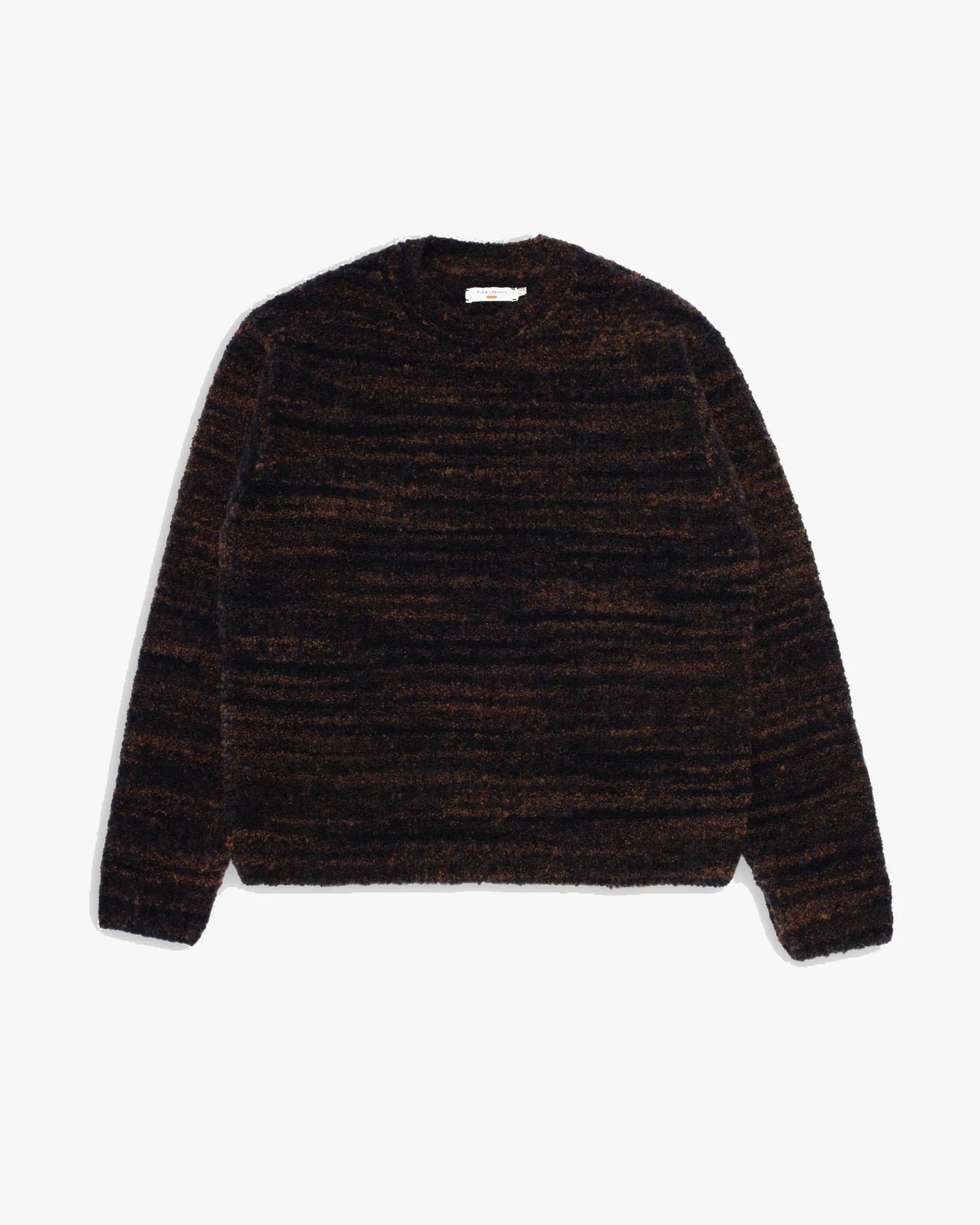 Nudie Jeans Gurra Boucle Sweater - Black / Brown