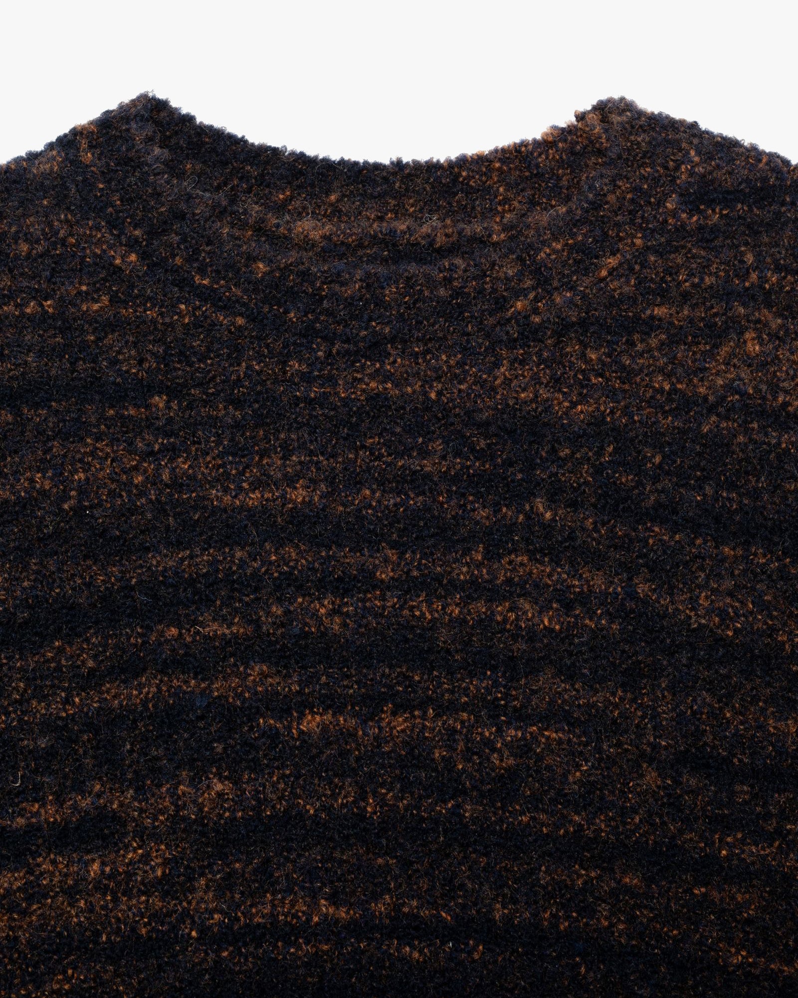 Nudie Jeans Gurra Boucle Sweater - Black / Brown - Image 3