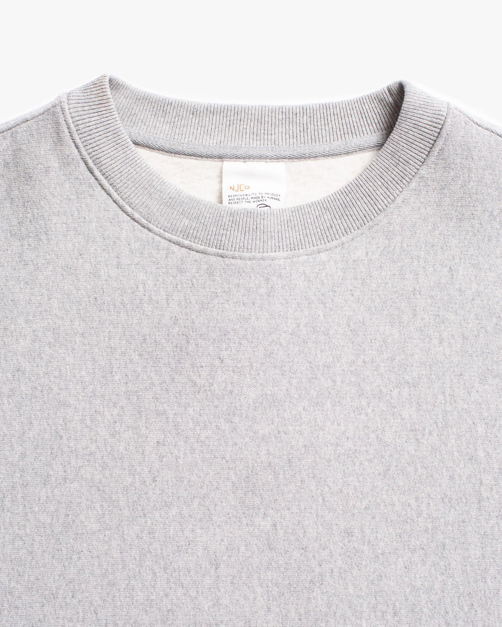 Nudie Jeans Hasse Crew Neck Sweat - Grey Melange - Image 4