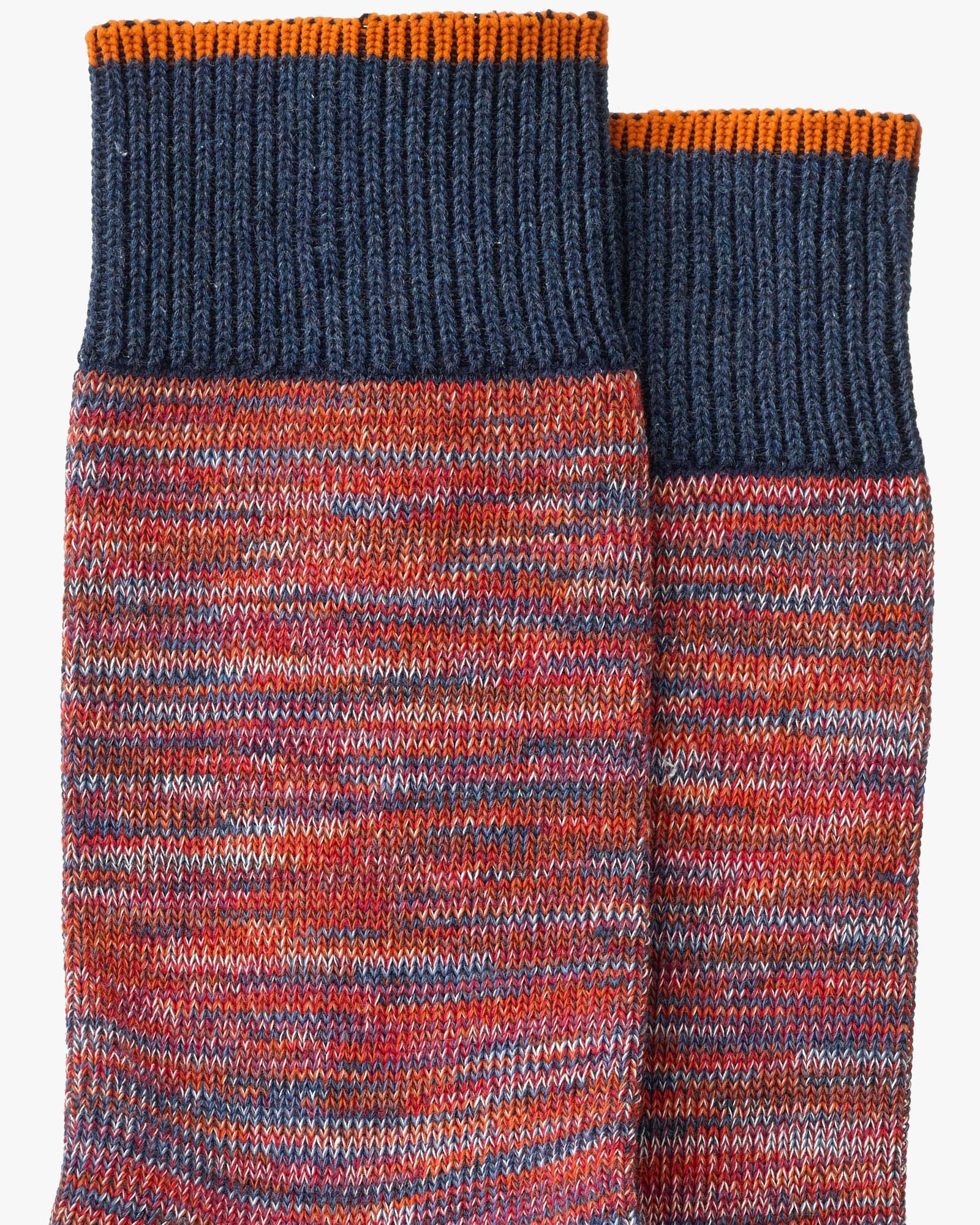 Nudie Jeans Rasmusson Multi Yarn Socks - Red - Image 3