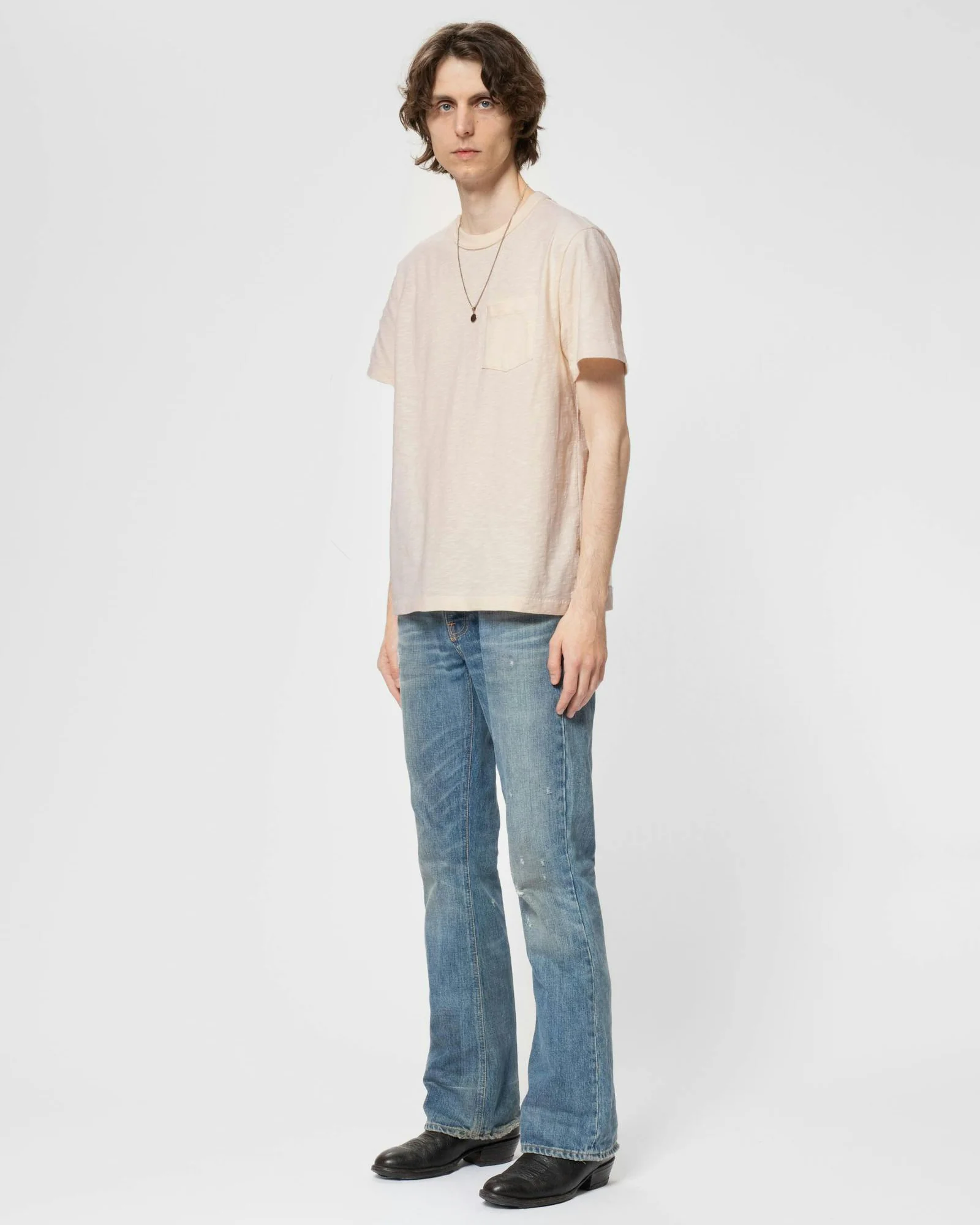 Nudie Jeans Roy Heavy Slub Tee - Ecru - Image 2