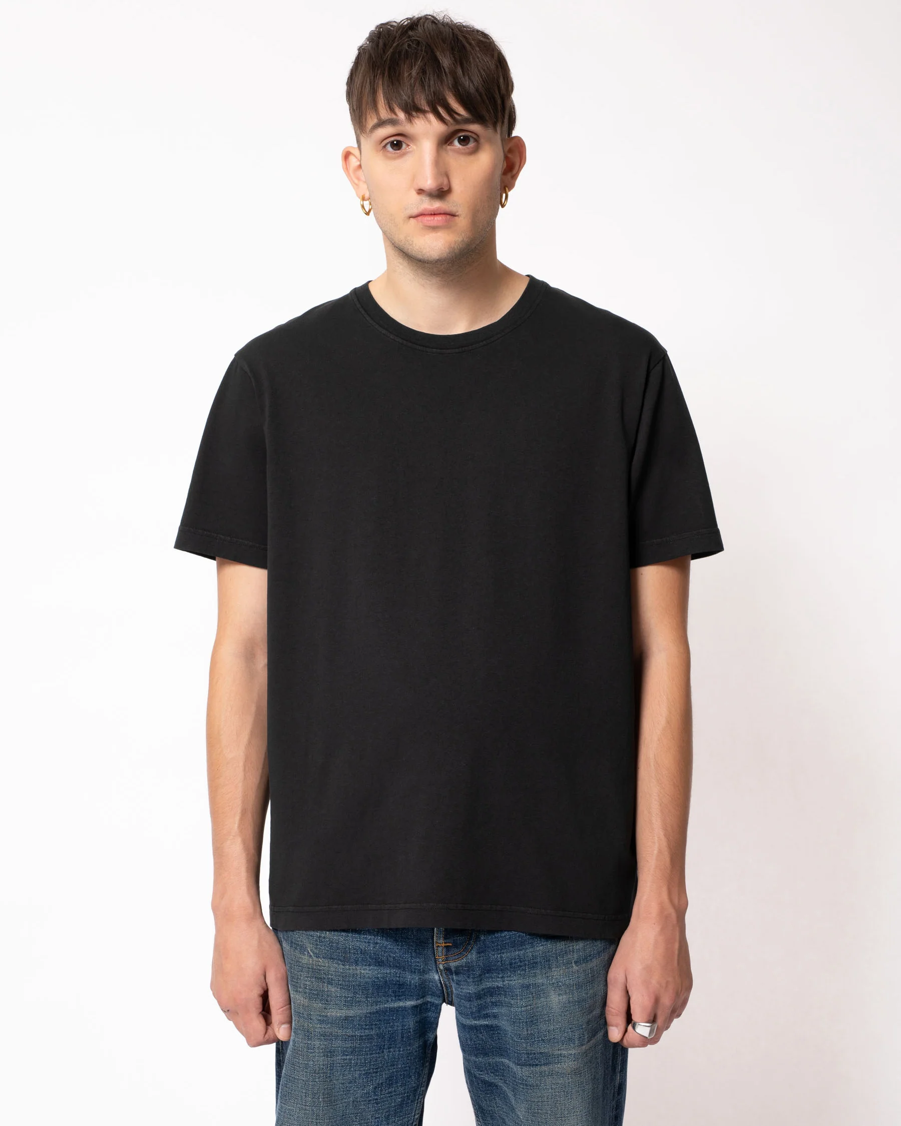 Nudie Jeans Uno Everyday Tee - Black - Image 2