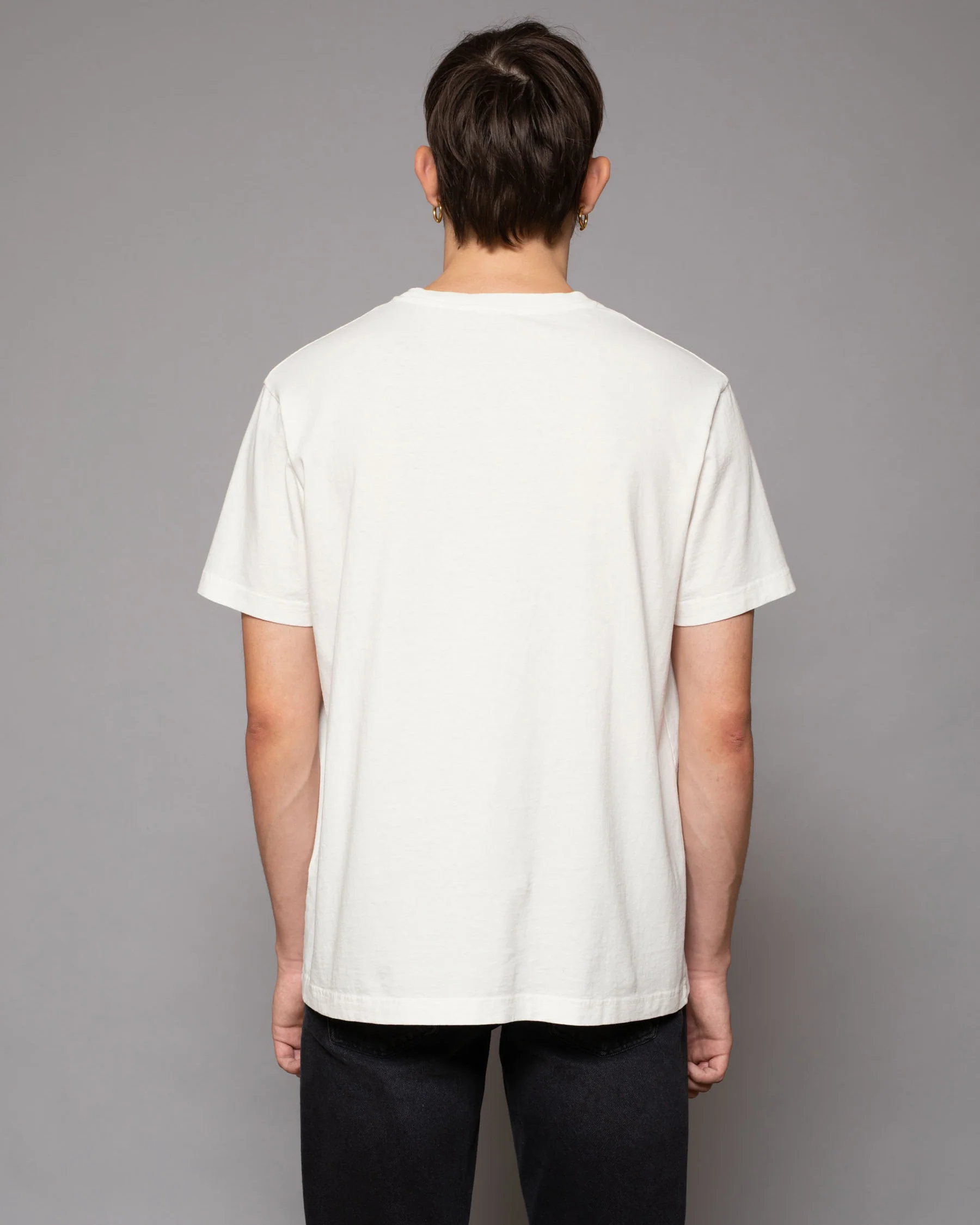 Nudie Jeans Uno Everyday Tee - Chalk White - Image 3