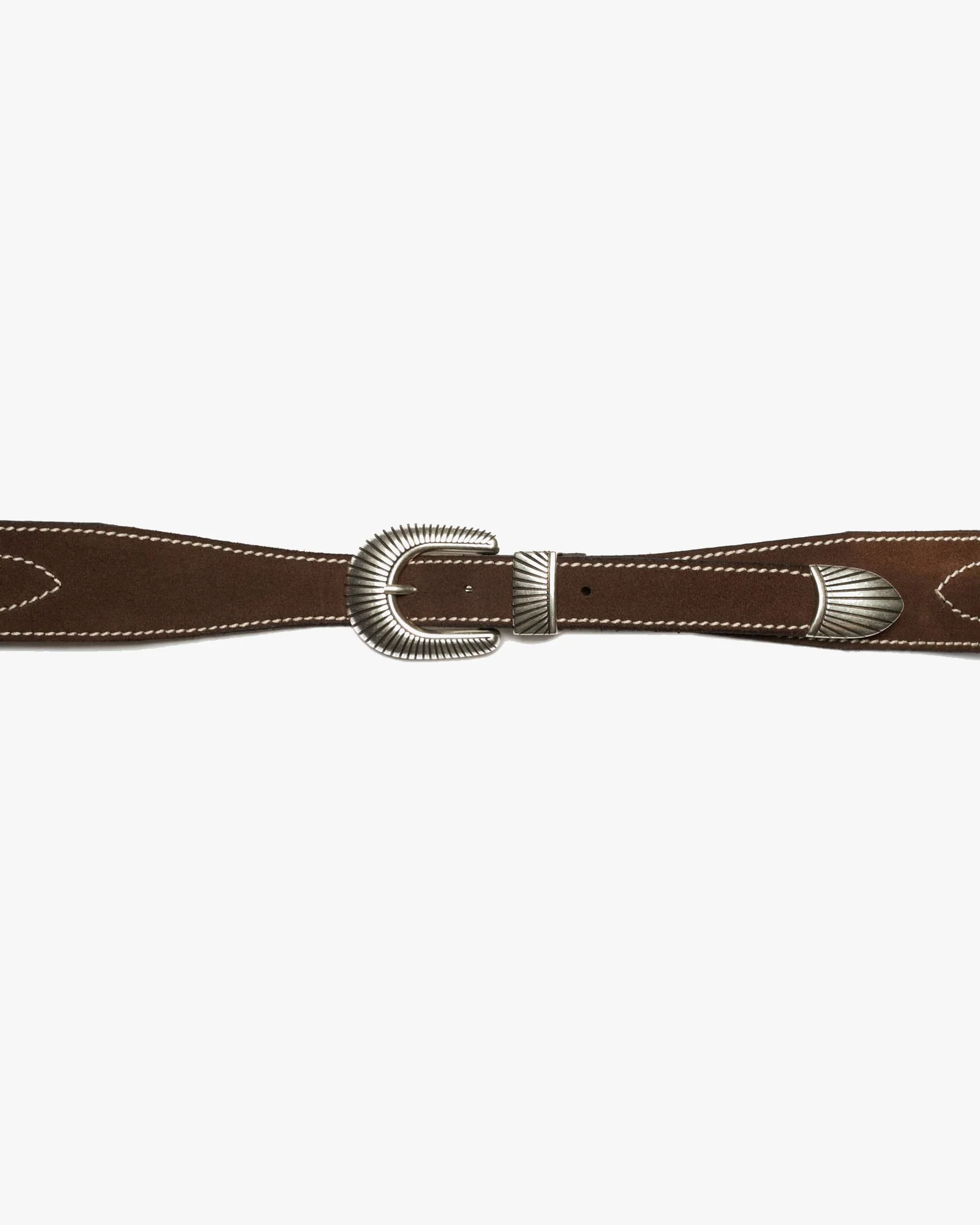 Nudie Jeans Western Ranch Suede Belt - Toffee Brown - Image 2