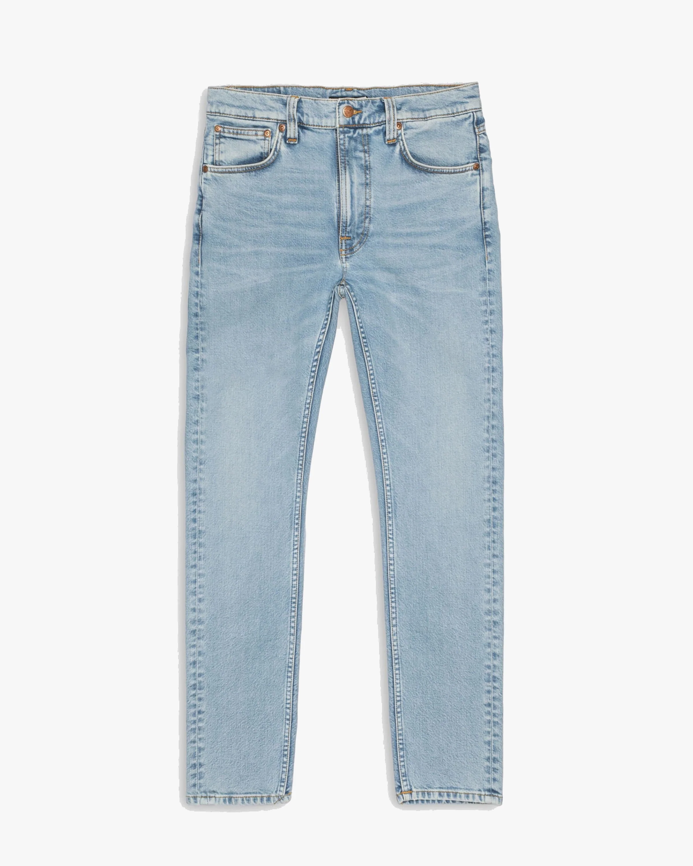Nudie Lean Dean Slim Tapered Mens Jeans - Blue Noise - Image 4
