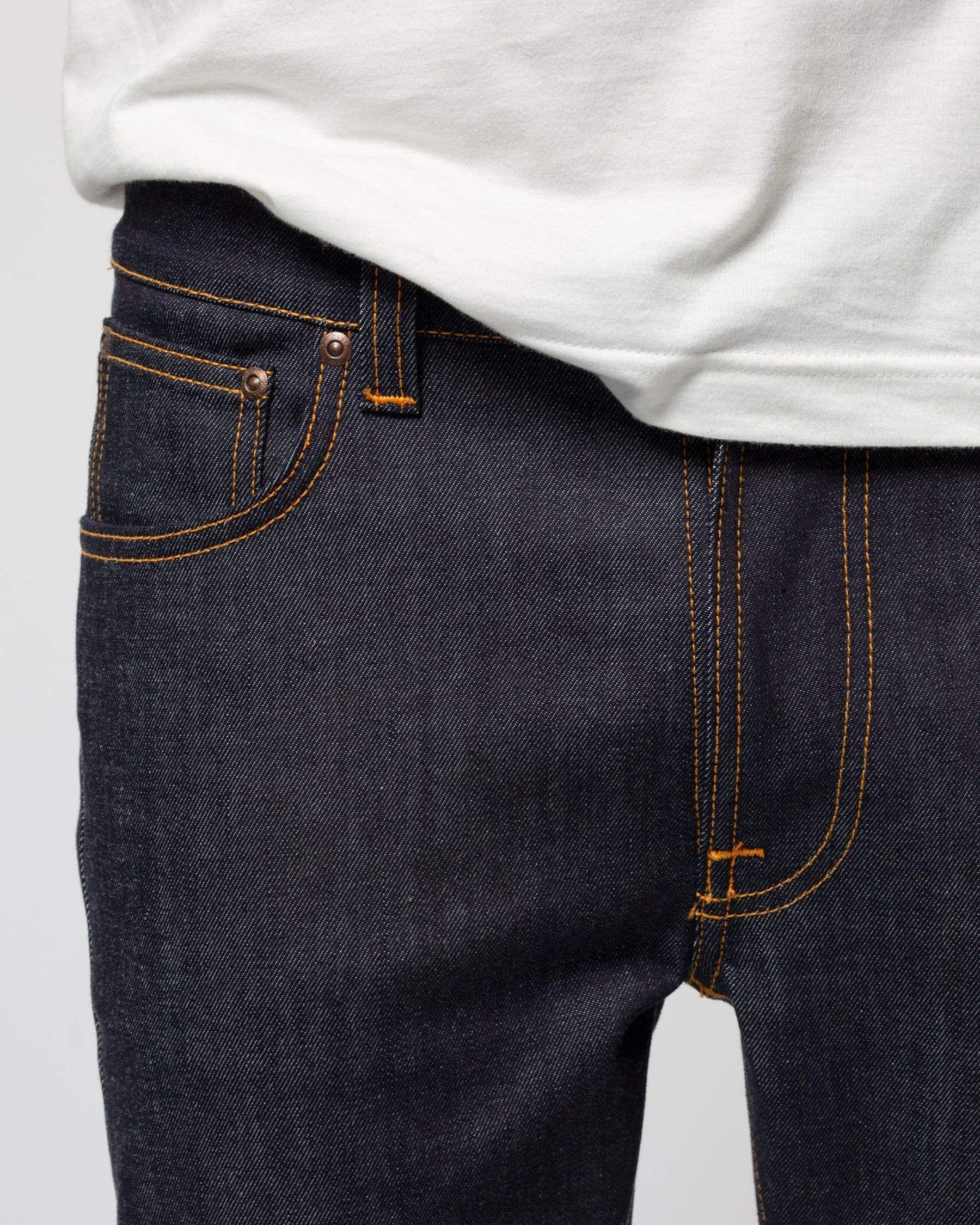 Nudie Lean Dean Slim Tapered Mens Jeans - 16 Dips Dry - Image 5