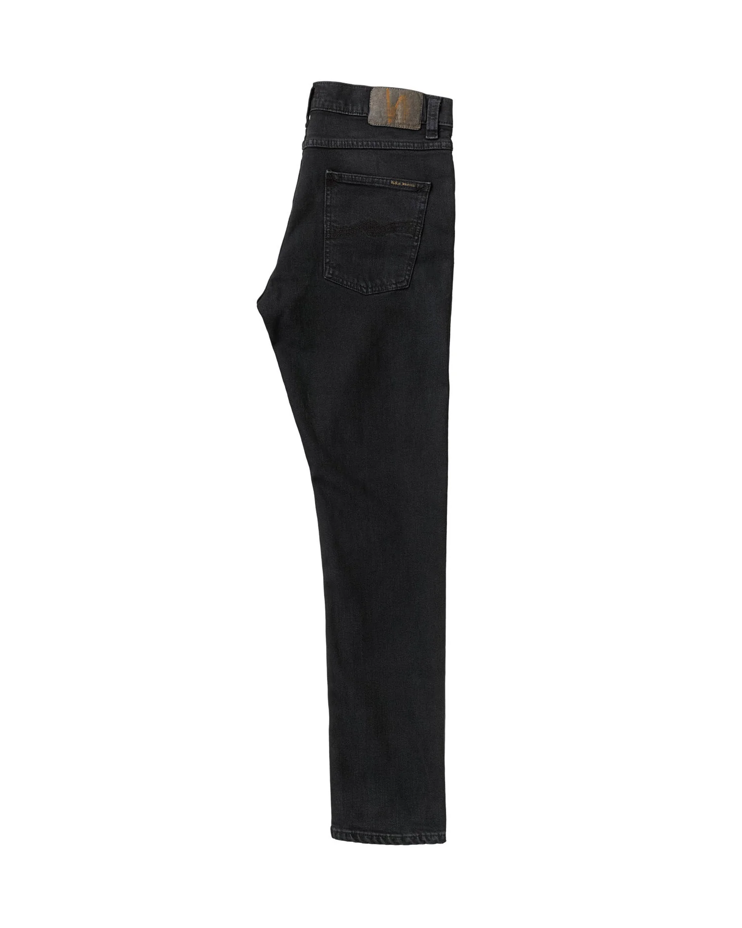 Nudie Lean Dean Slim Tapered Mens Jeans - Black Skies - Image 7